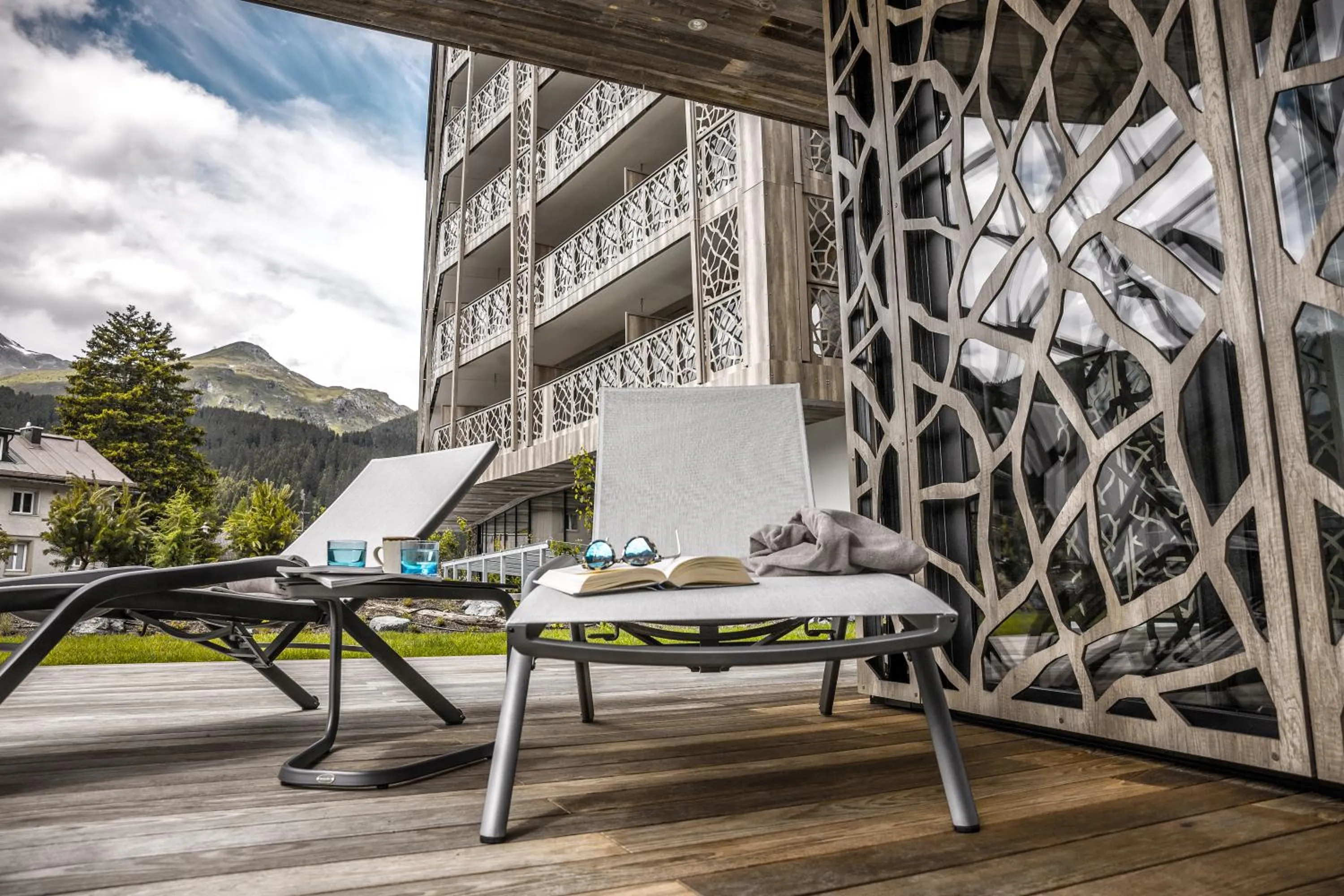 Patio in Valsana Hotel Arosa - Small Luxury Hotel