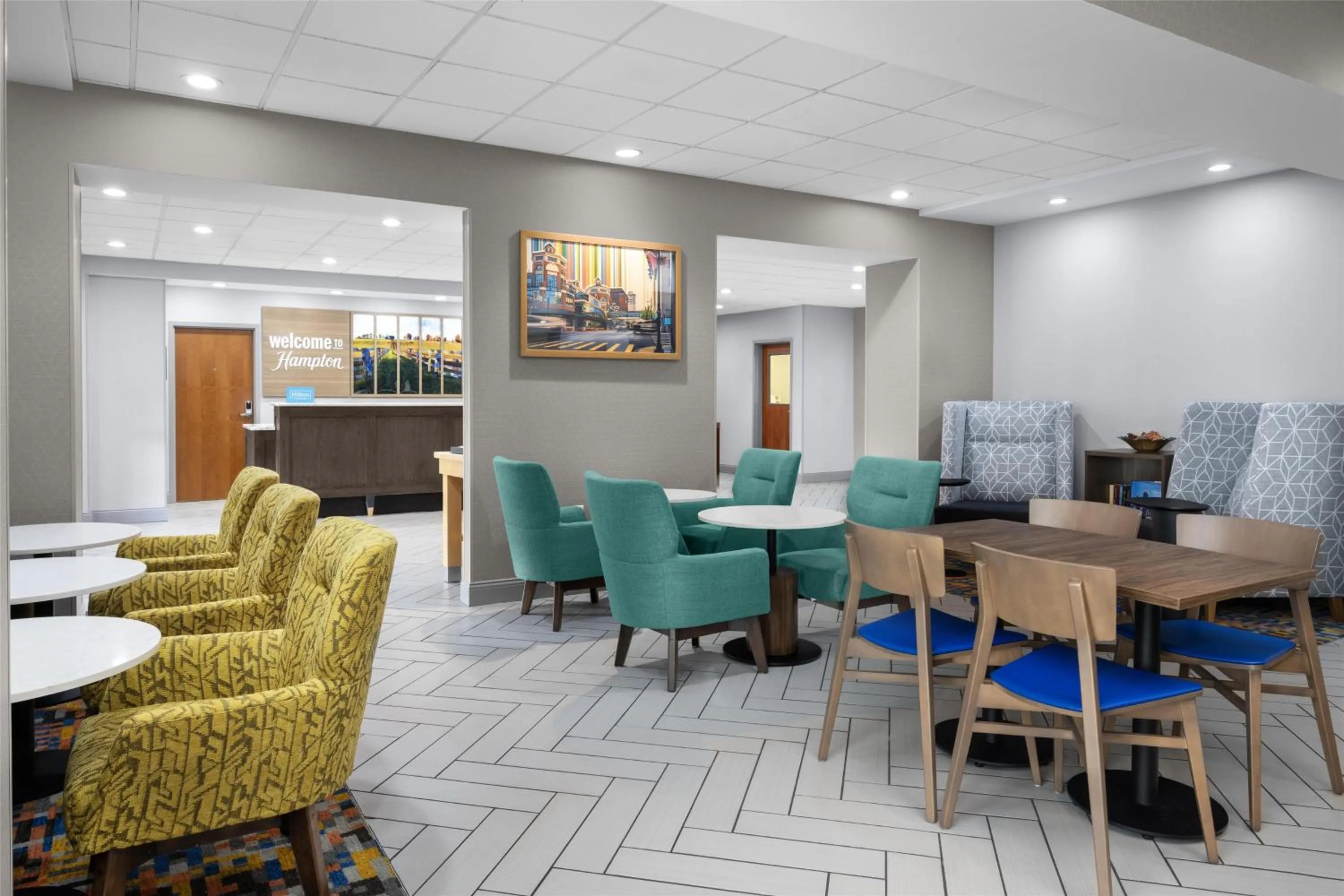 Lobby or reception in Hampton Inn Lexington Medical Center, KY