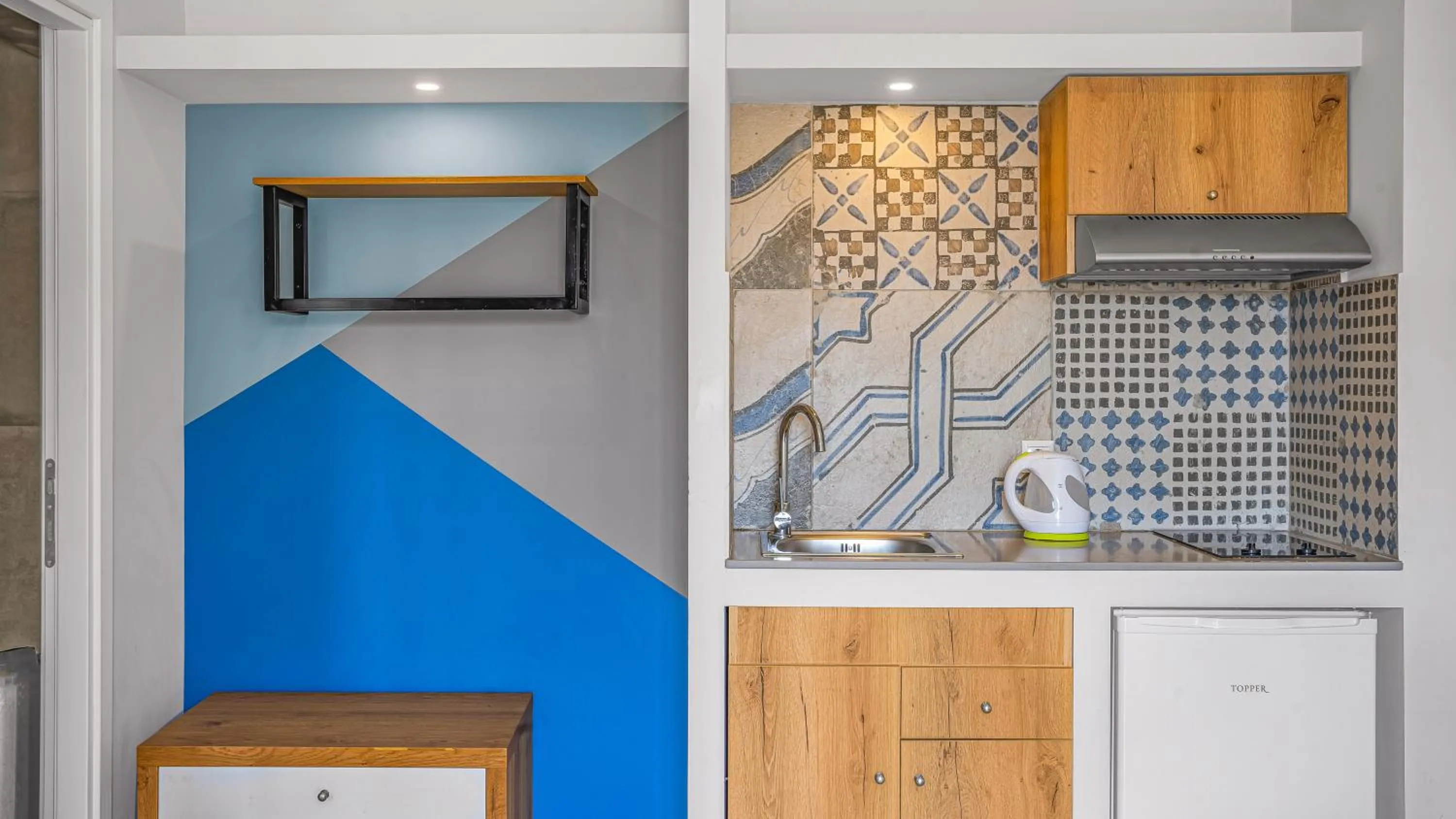 kitchen in Natali Apartments by Estia