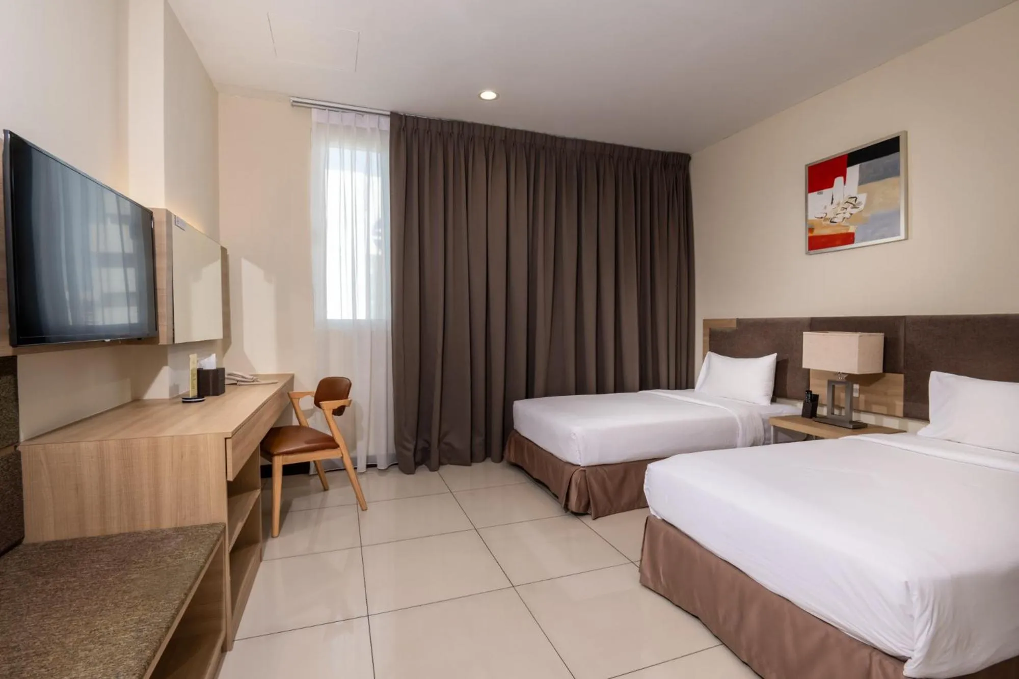 Bed in One Pacific Hotel and Serviced Apartments