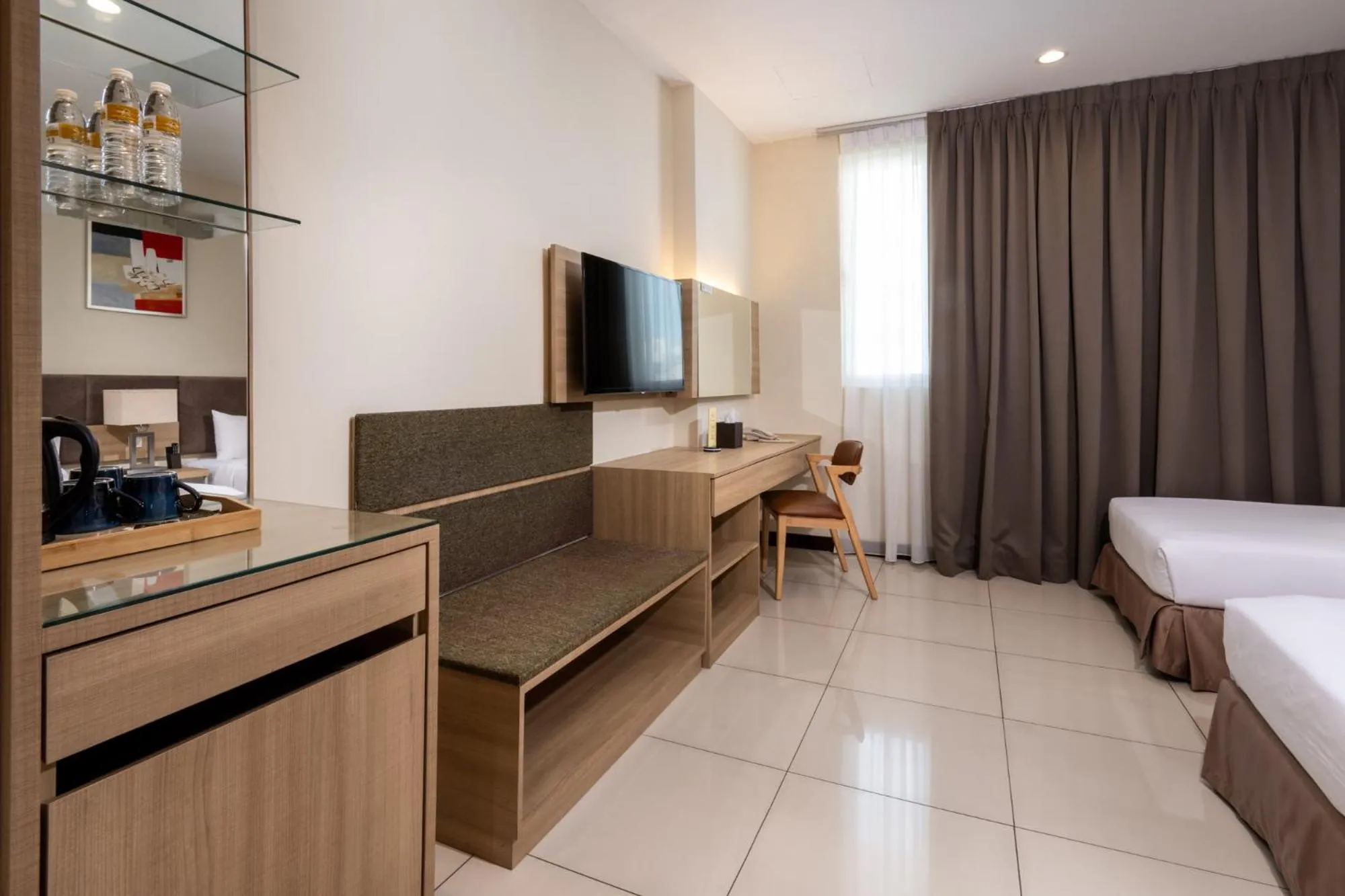 Bed in One Pacific Hotel and Serviced Apartments