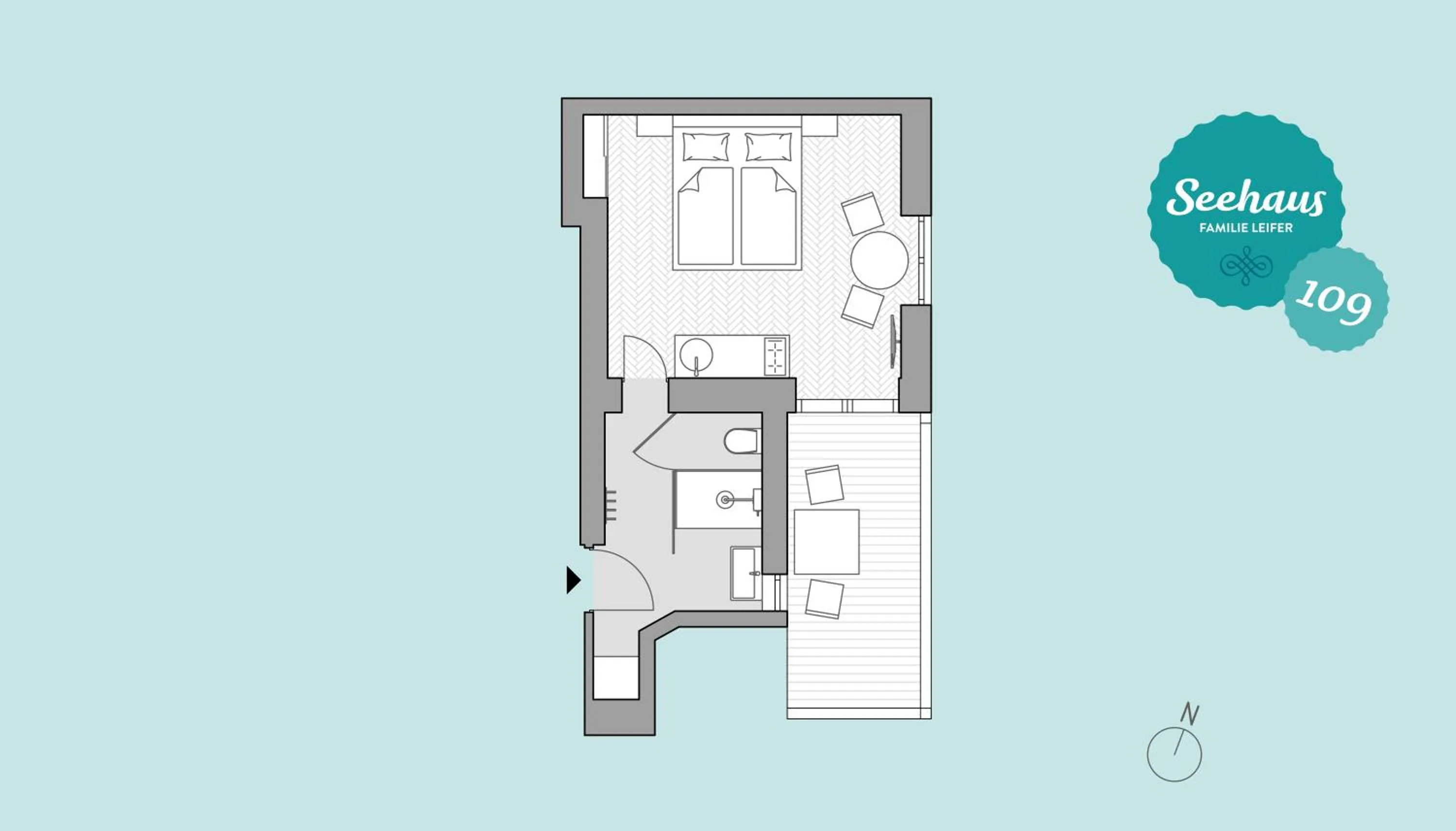 Balcony/Terrace in Seehaus Familie Leifer