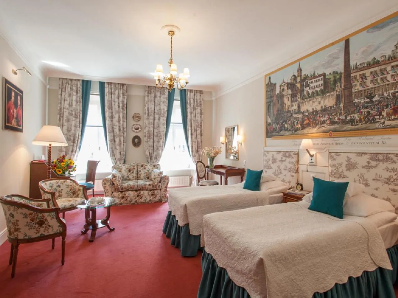 Living room, Bed in Hotel Polski Pod Białym Orłem