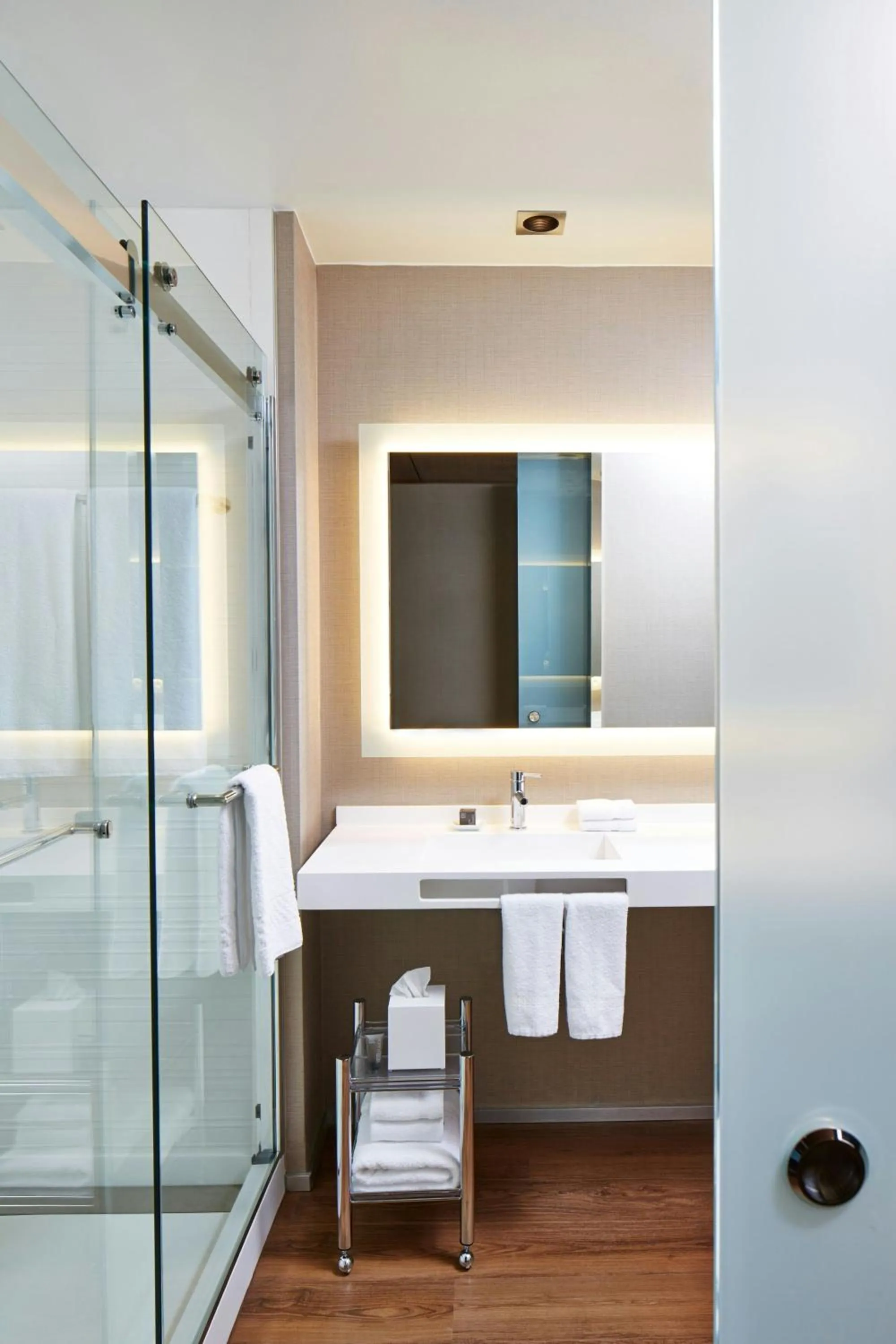 Bathroom in AC Hotel by Marriott Atlanta Buckhead at Phipps Plaza