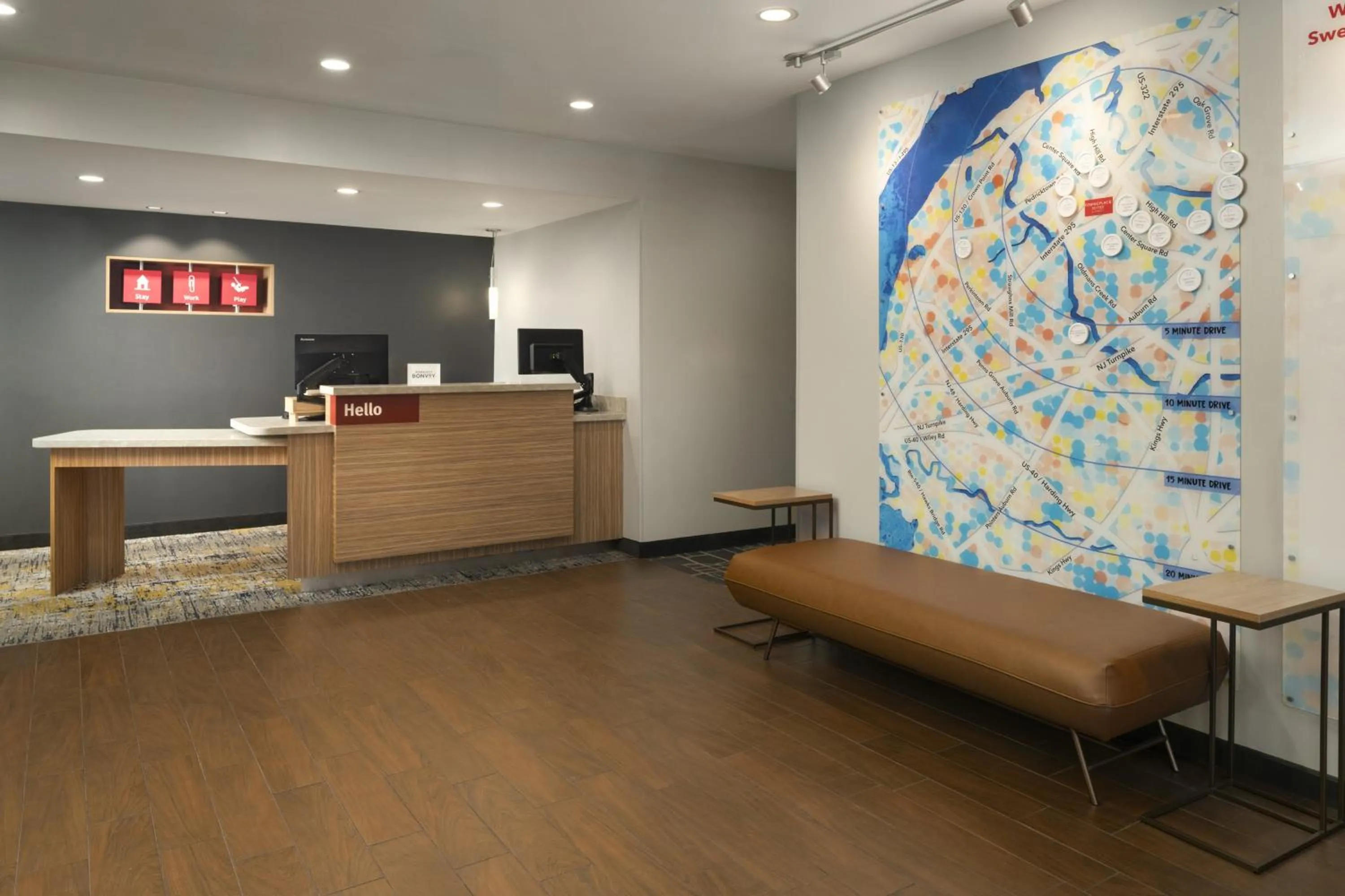 Lobby or reception in TownePlace Suites by Marriott Swedesboro Logan Township
