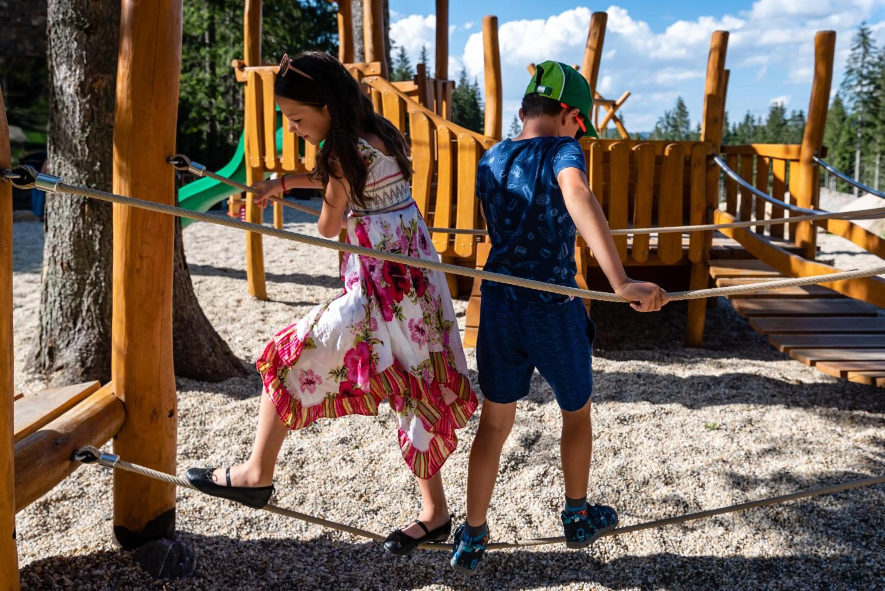 Children play ground in Hotel Björnson & Björnson TREE HOUSES Jasná
