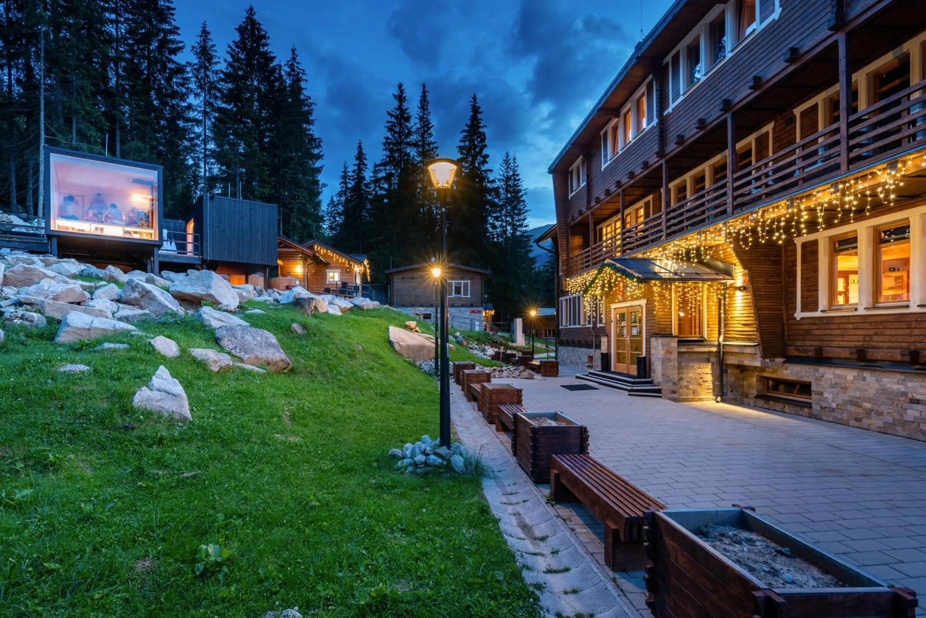 Property building in Hotel Björnson & Björnson TREE HOUSES Jasná