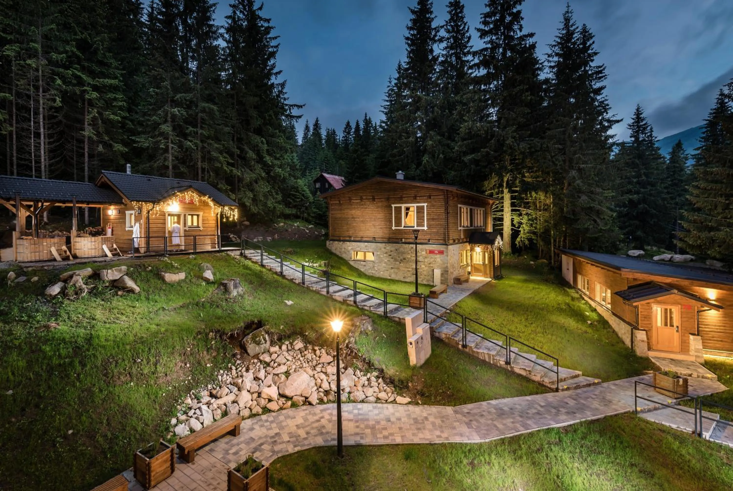 Garden view in Hotel Björnson & Björnson TREE HOUSES Jasná
