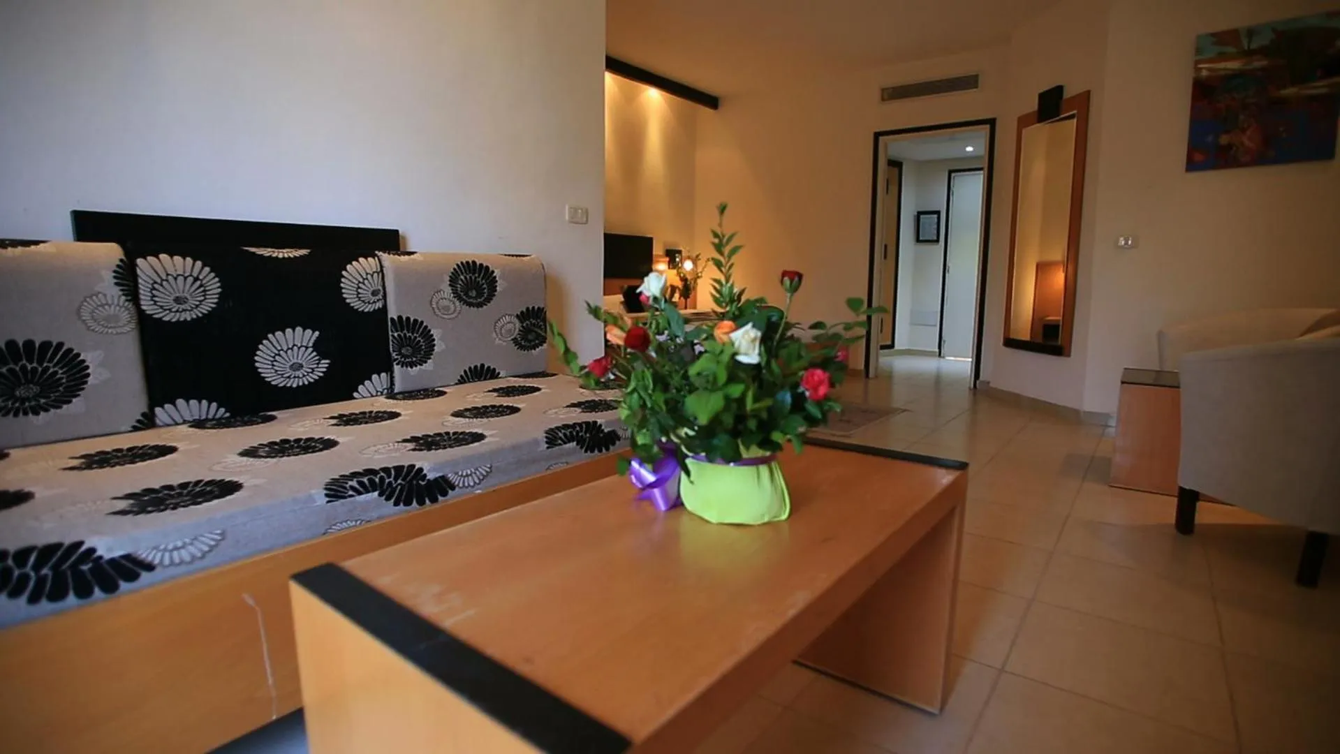 Living room in Hotel Les Palmiers