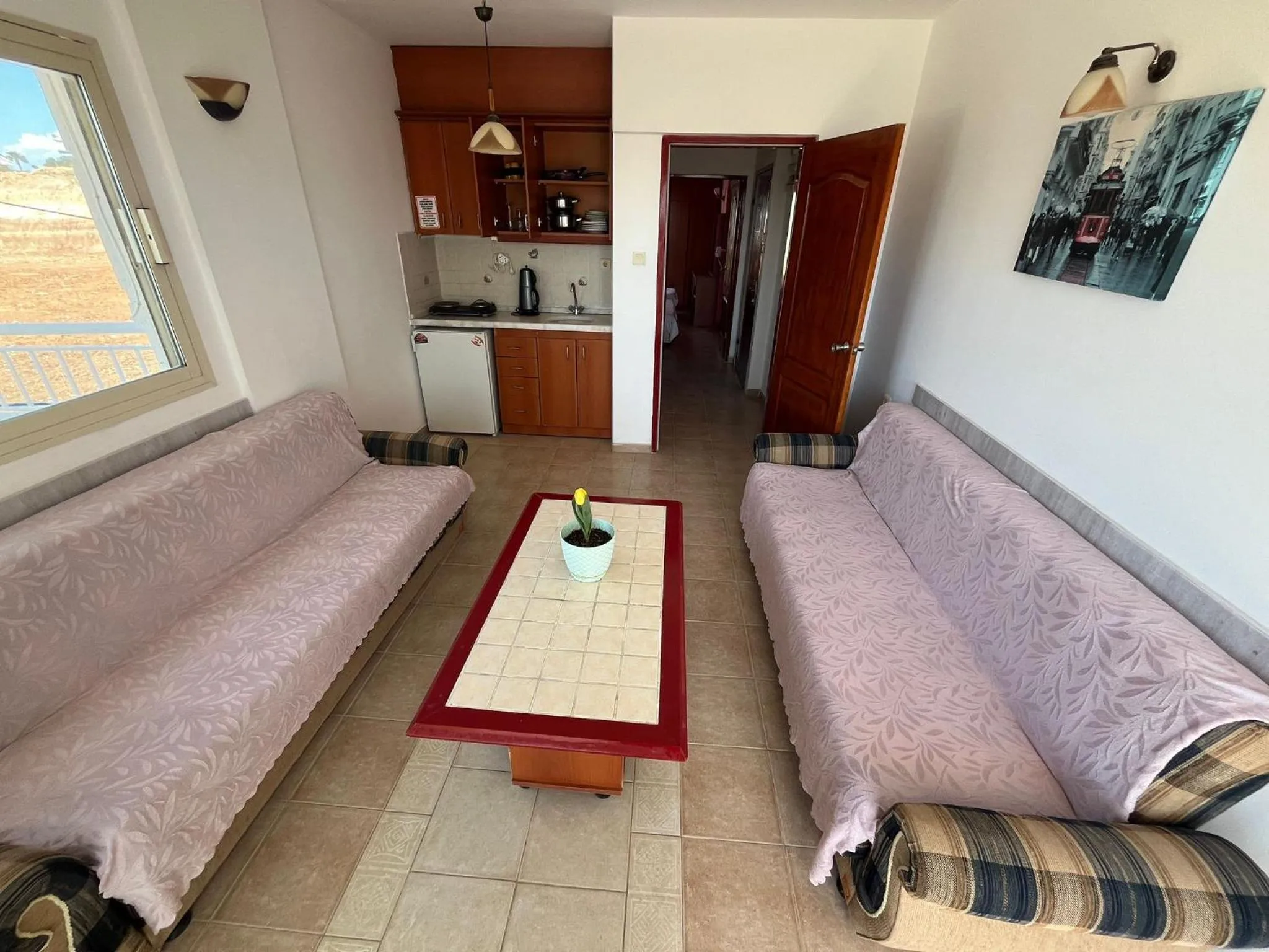 Kitchen or kitchenette in HOLIDAY APART 50 meters to BEACH, Sea view apartments