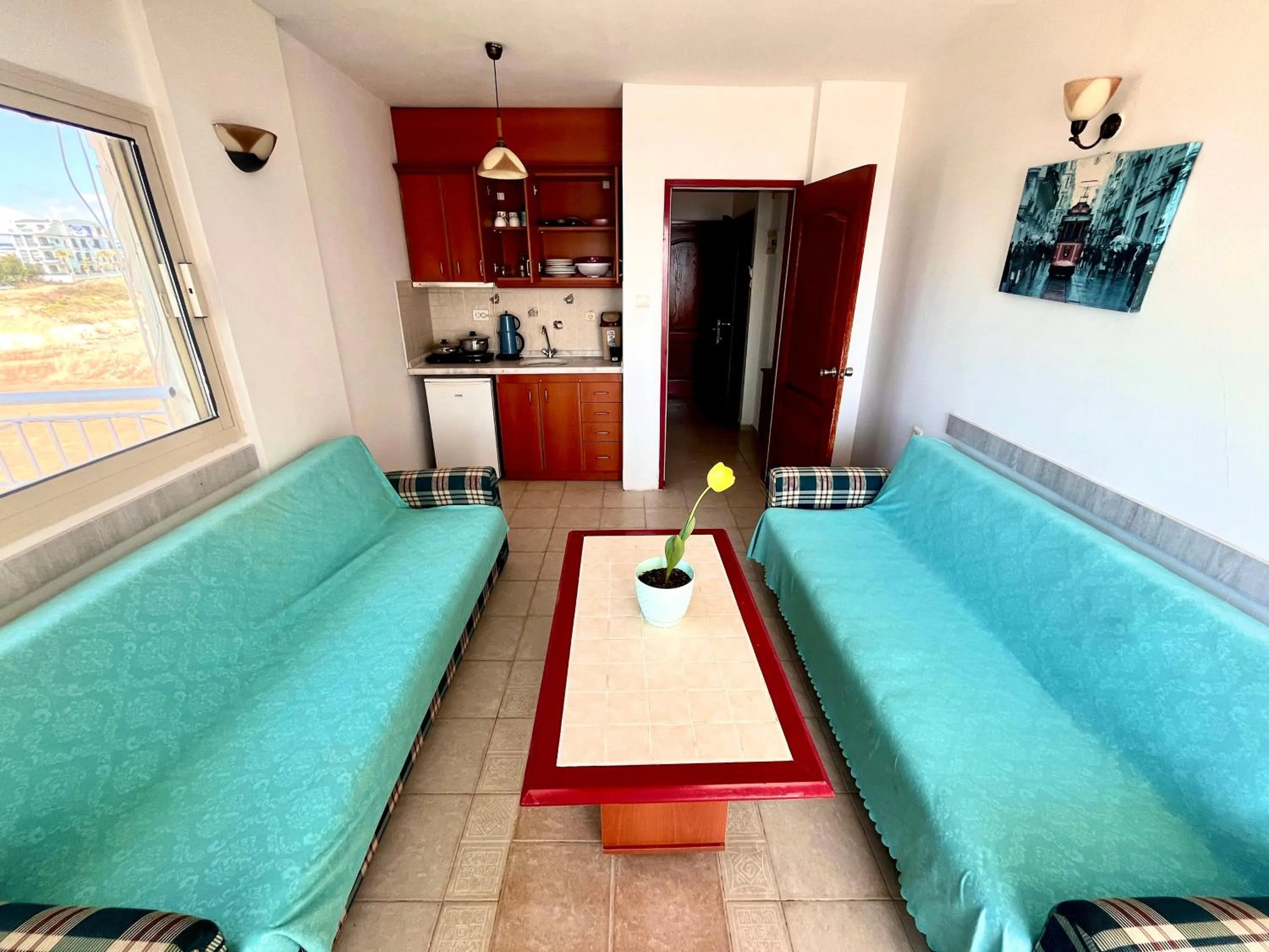 Living room in HOLIDAY APART 50 meters to BEACH, Sea view apartments