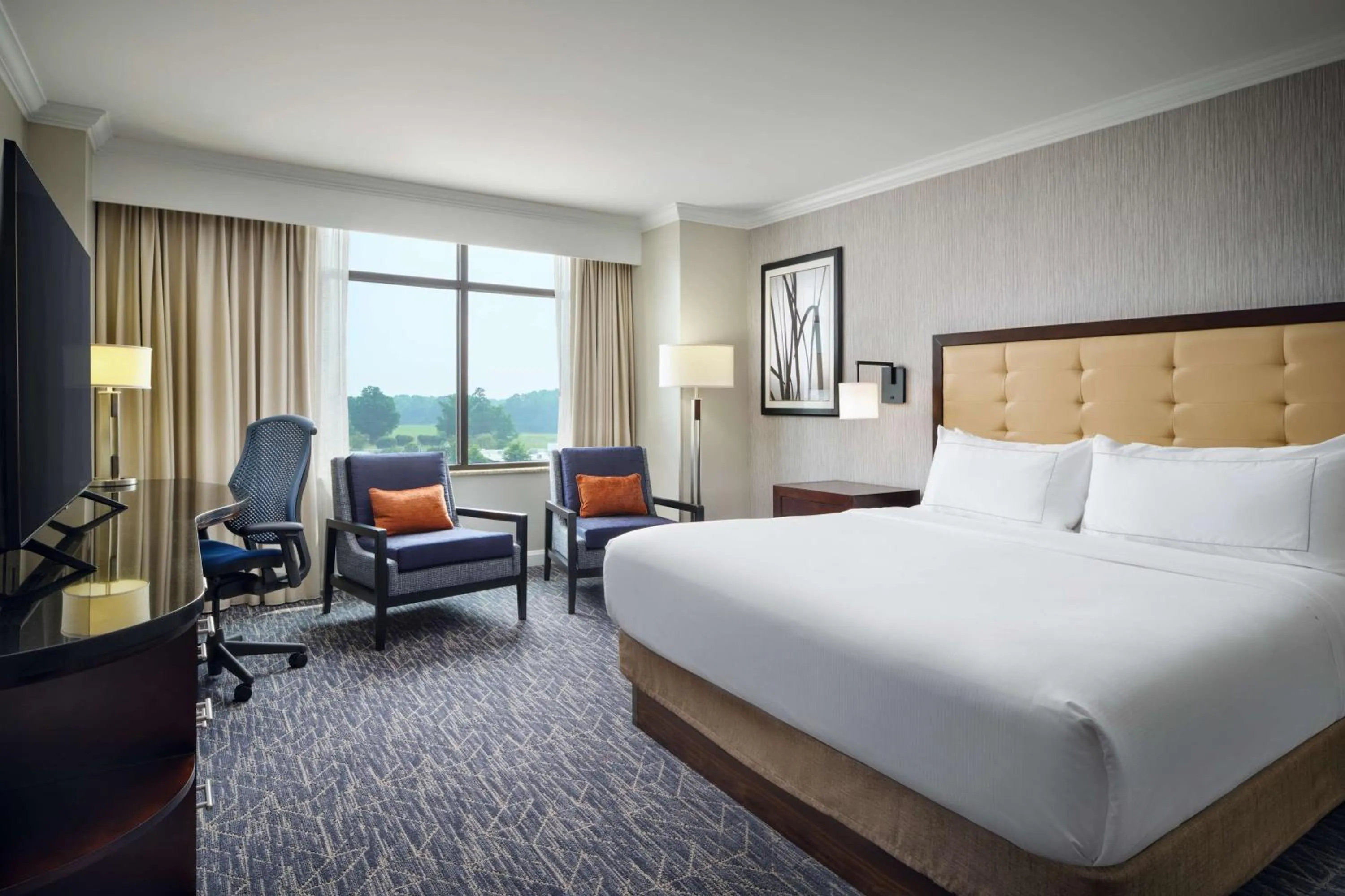 View (from property/room), Bed in Hilton Richmond Hotel & Spa Short Pump