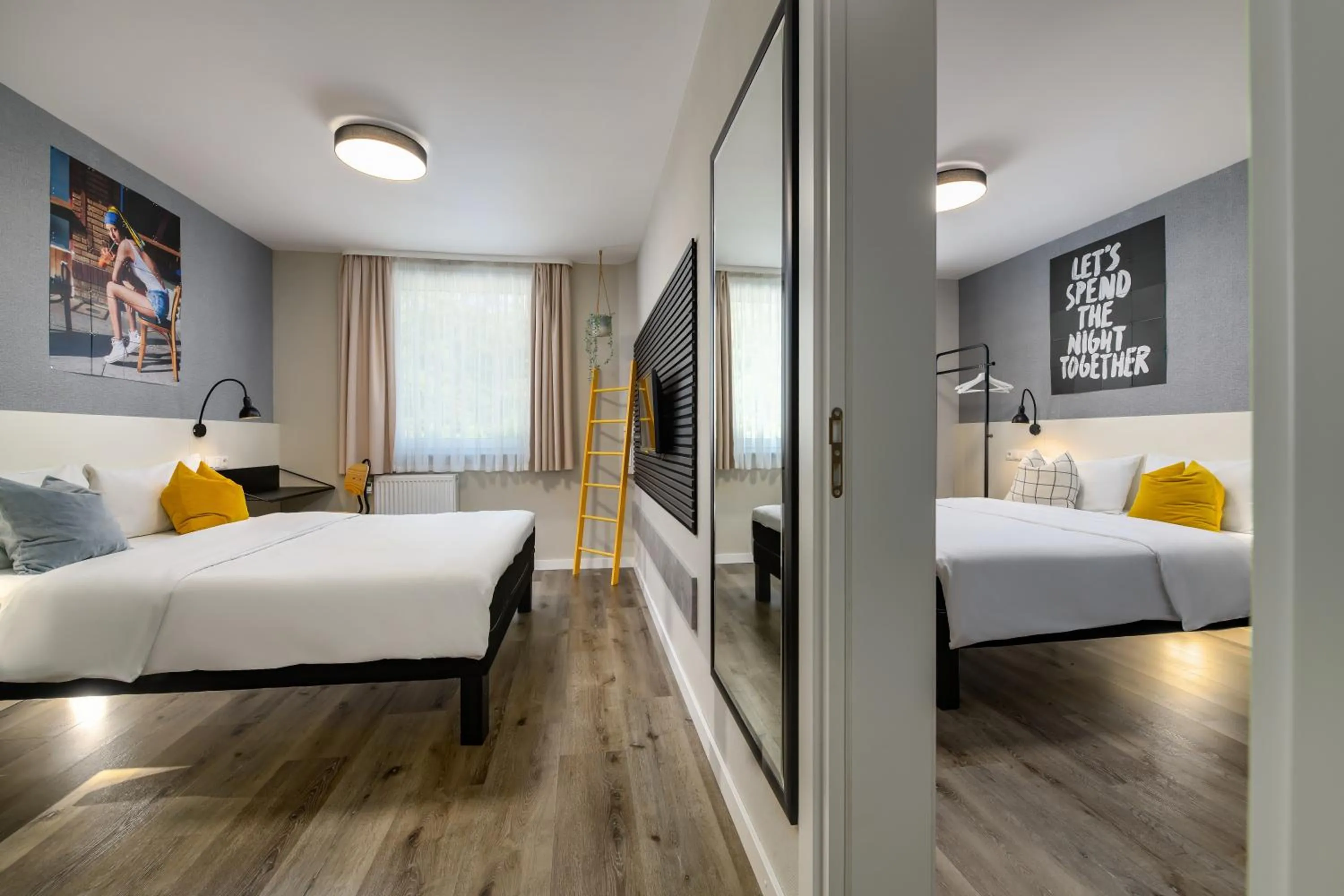 Bed in SleepinRoomz Boutique Hotel