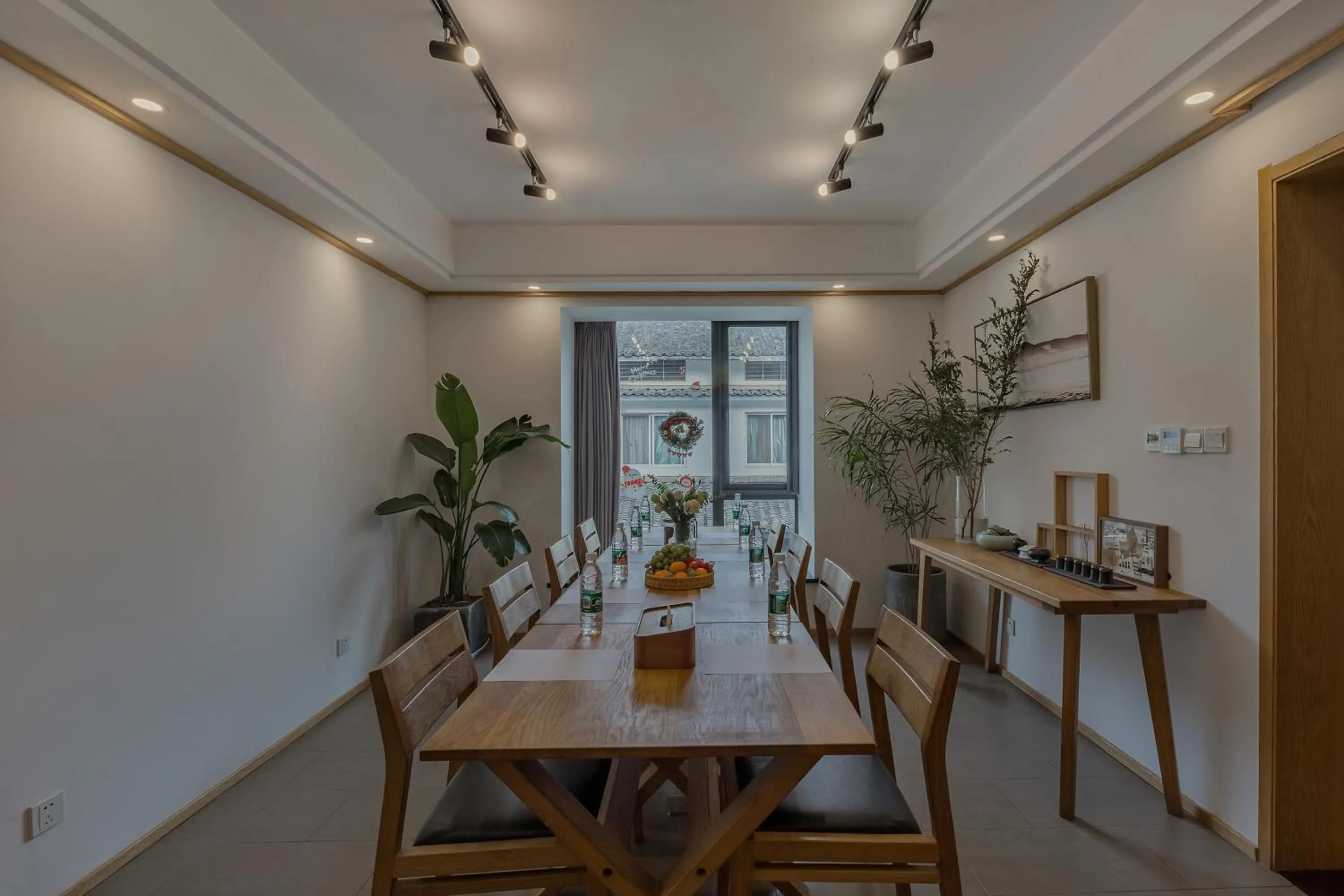 Living room in T innn - West Lake - Yueshang Yunshe Homestay - Hangzhou Taiziwan Park Branch