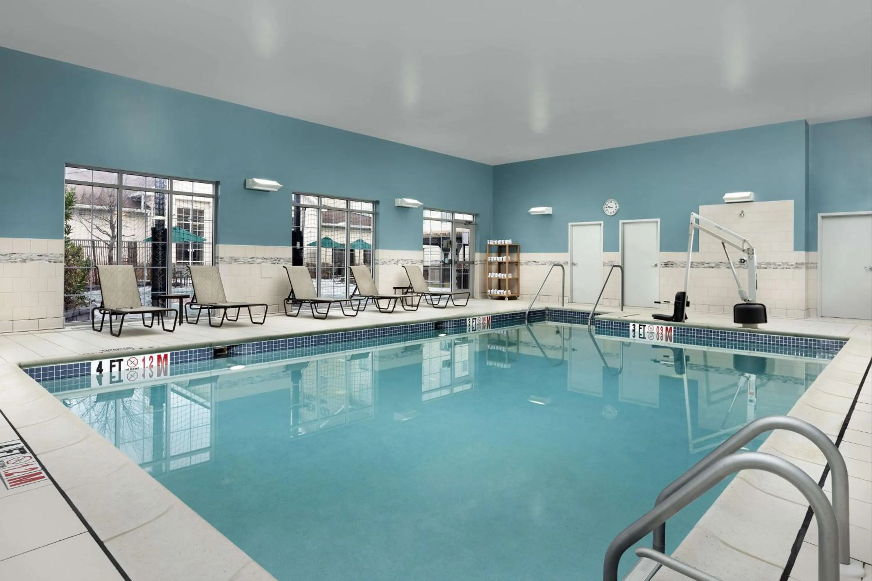 Pool view in Homewood Suites by Hilton York