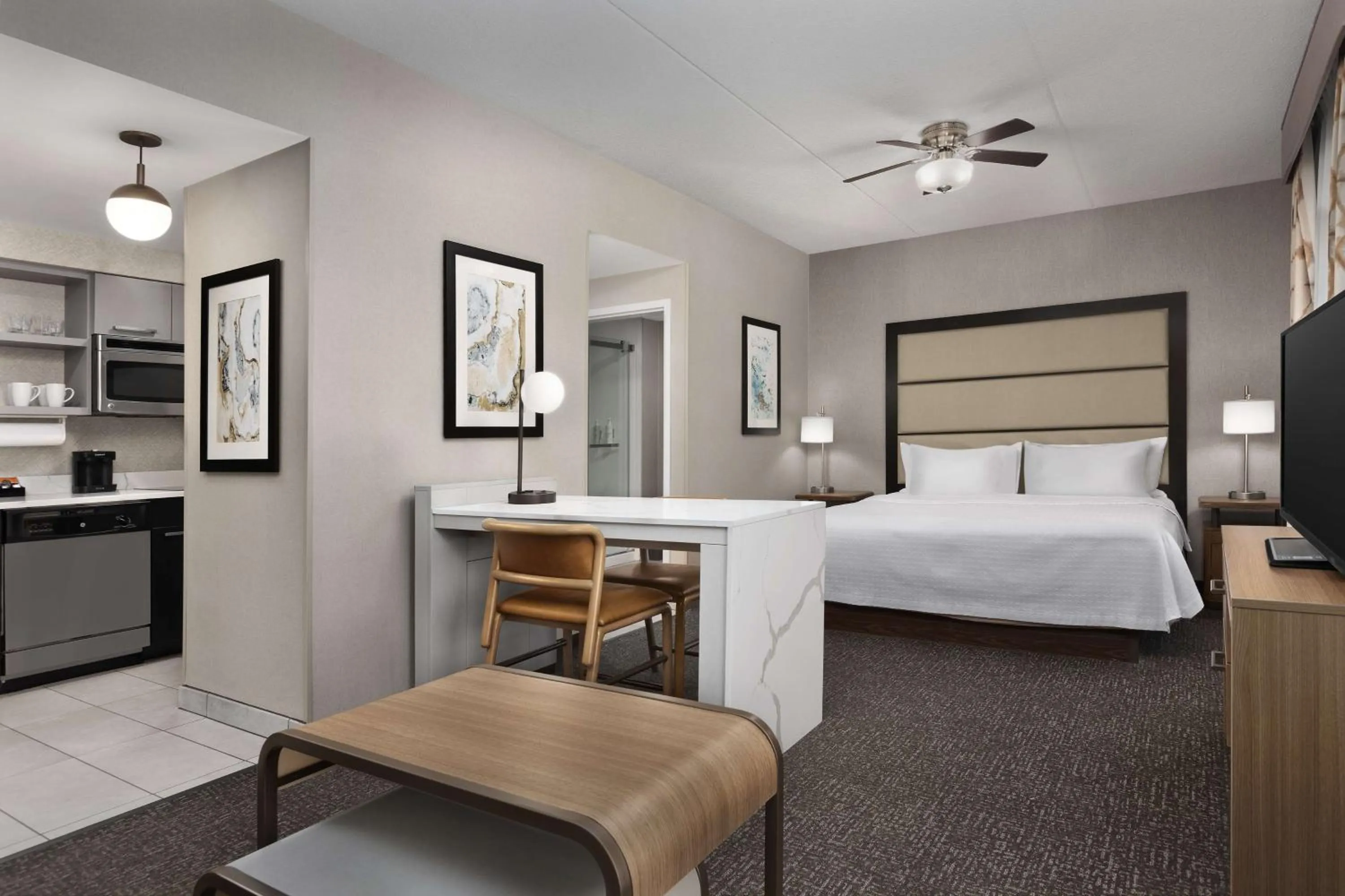 Bedroom, Bed in Homewood Suites by Hilton York