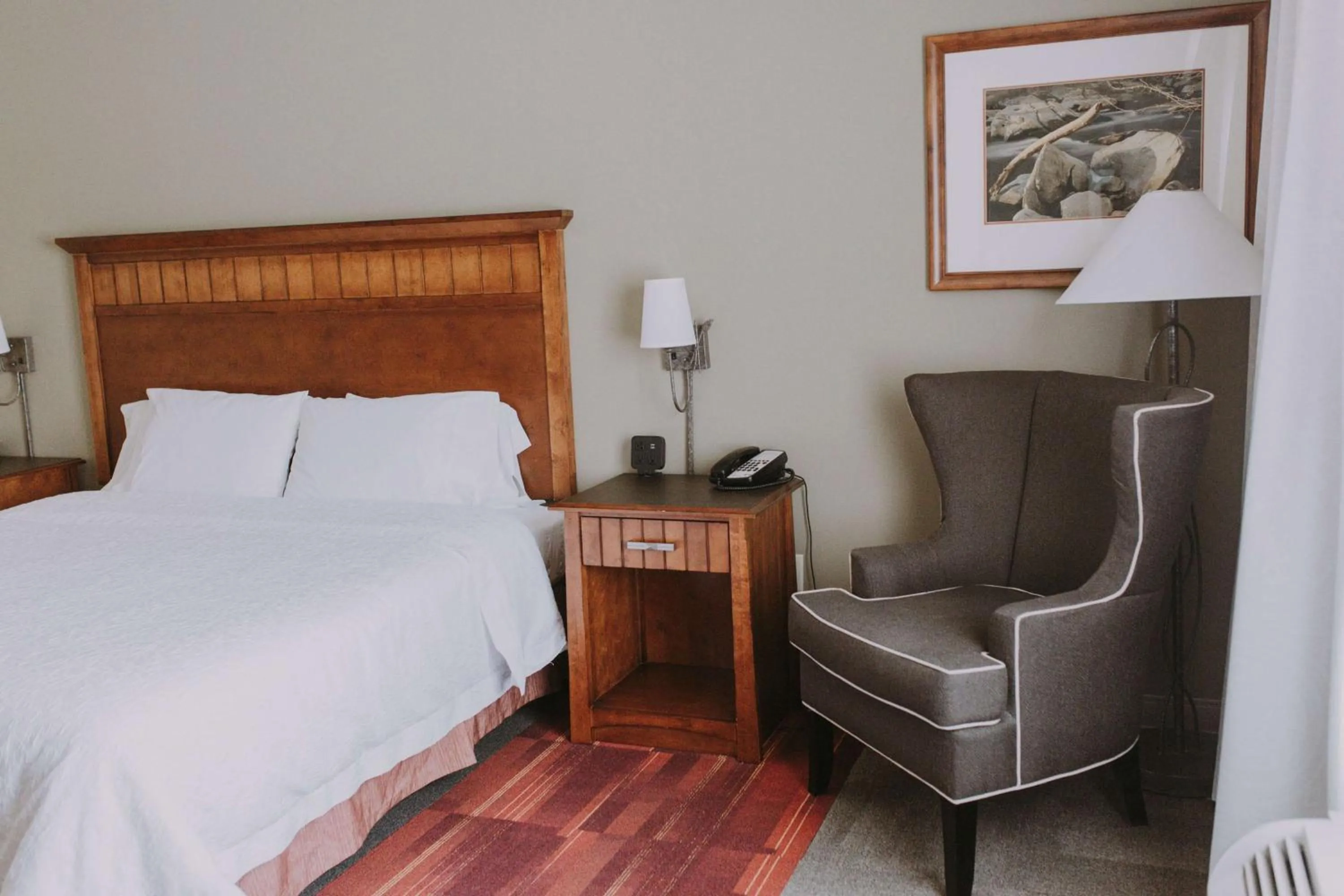 Bed in Hampton Inn & Suites Green River