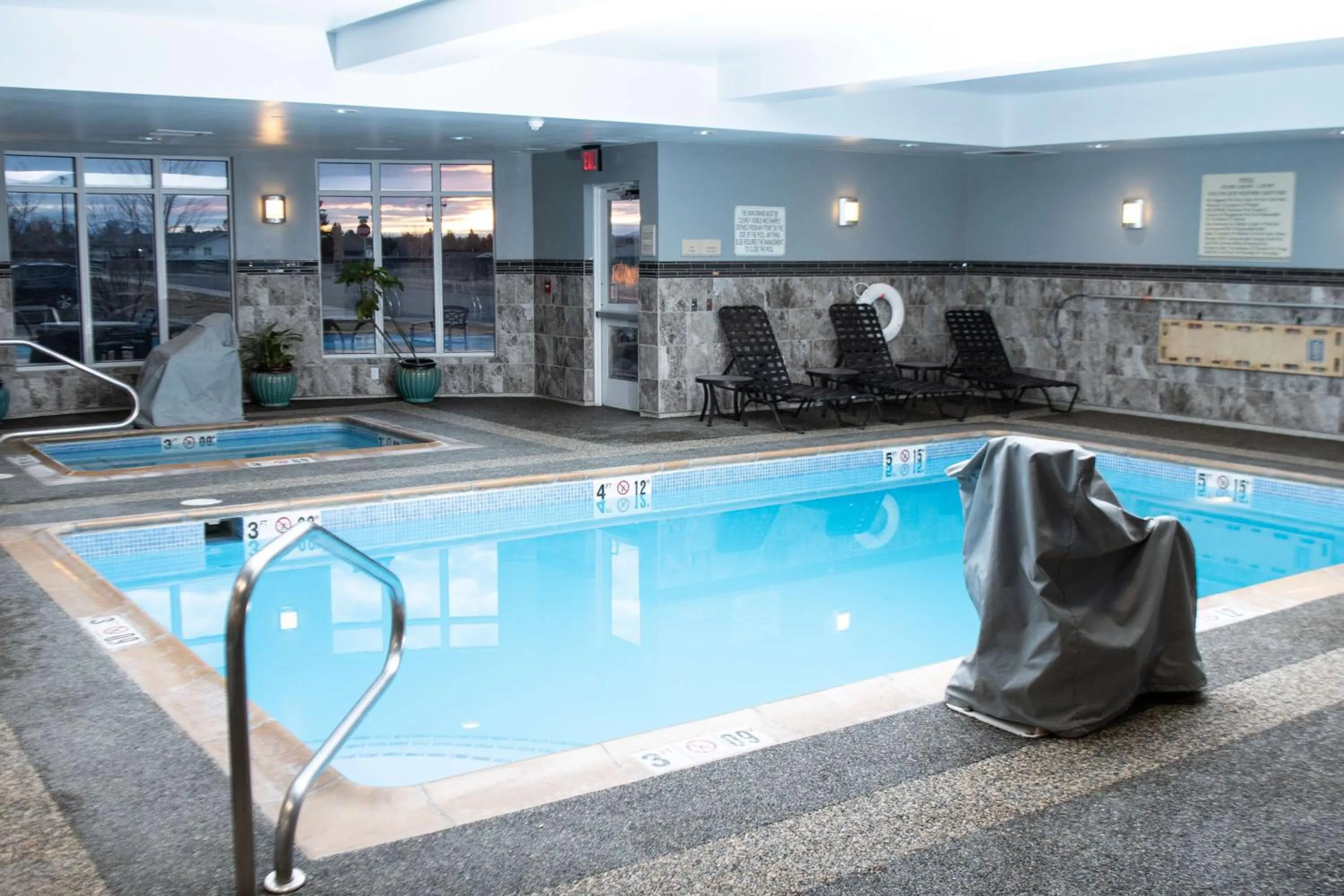 Pool view in Hilton Garden Inn Great Falls