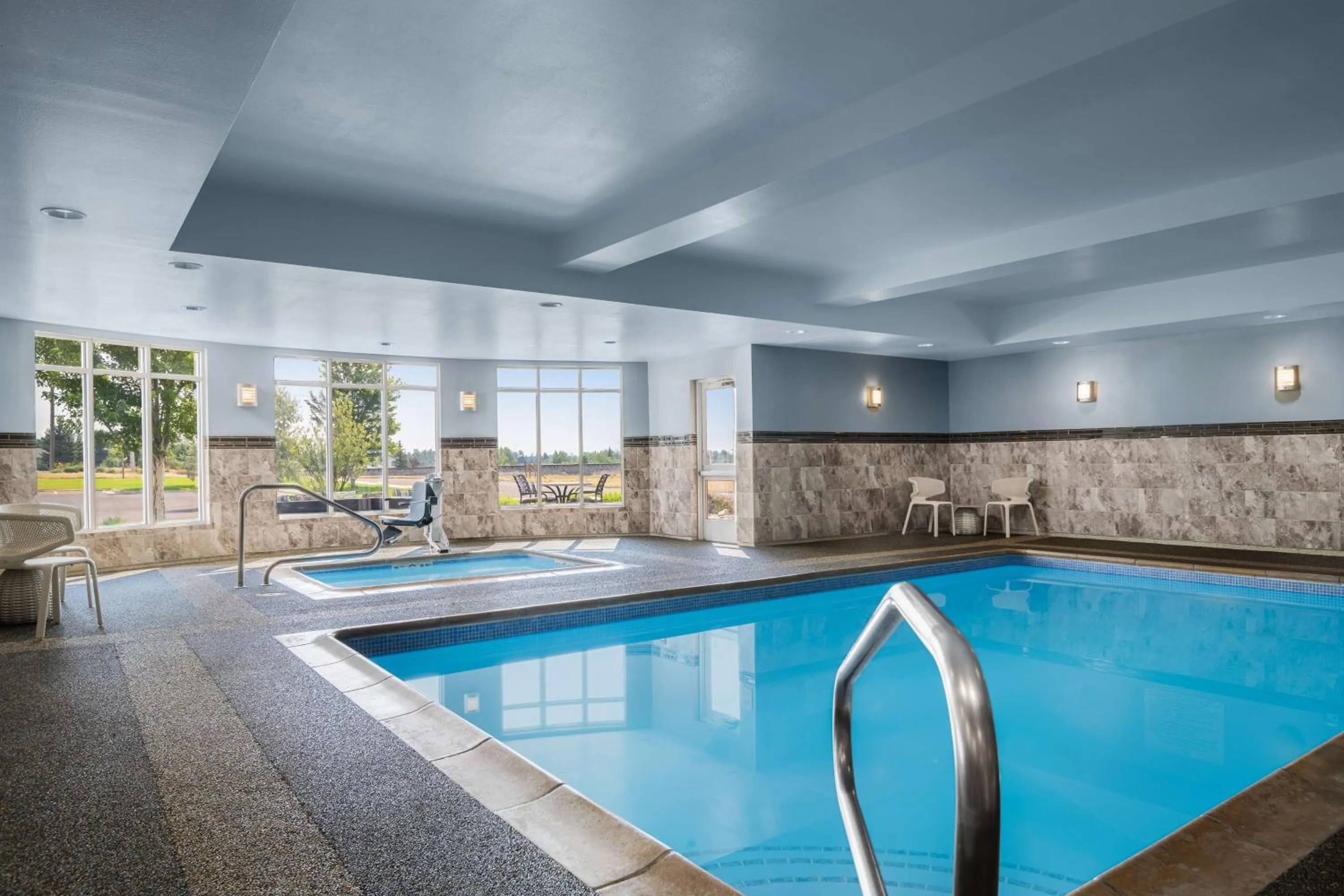 Pool view in Hilton Garden Inn Great Falls