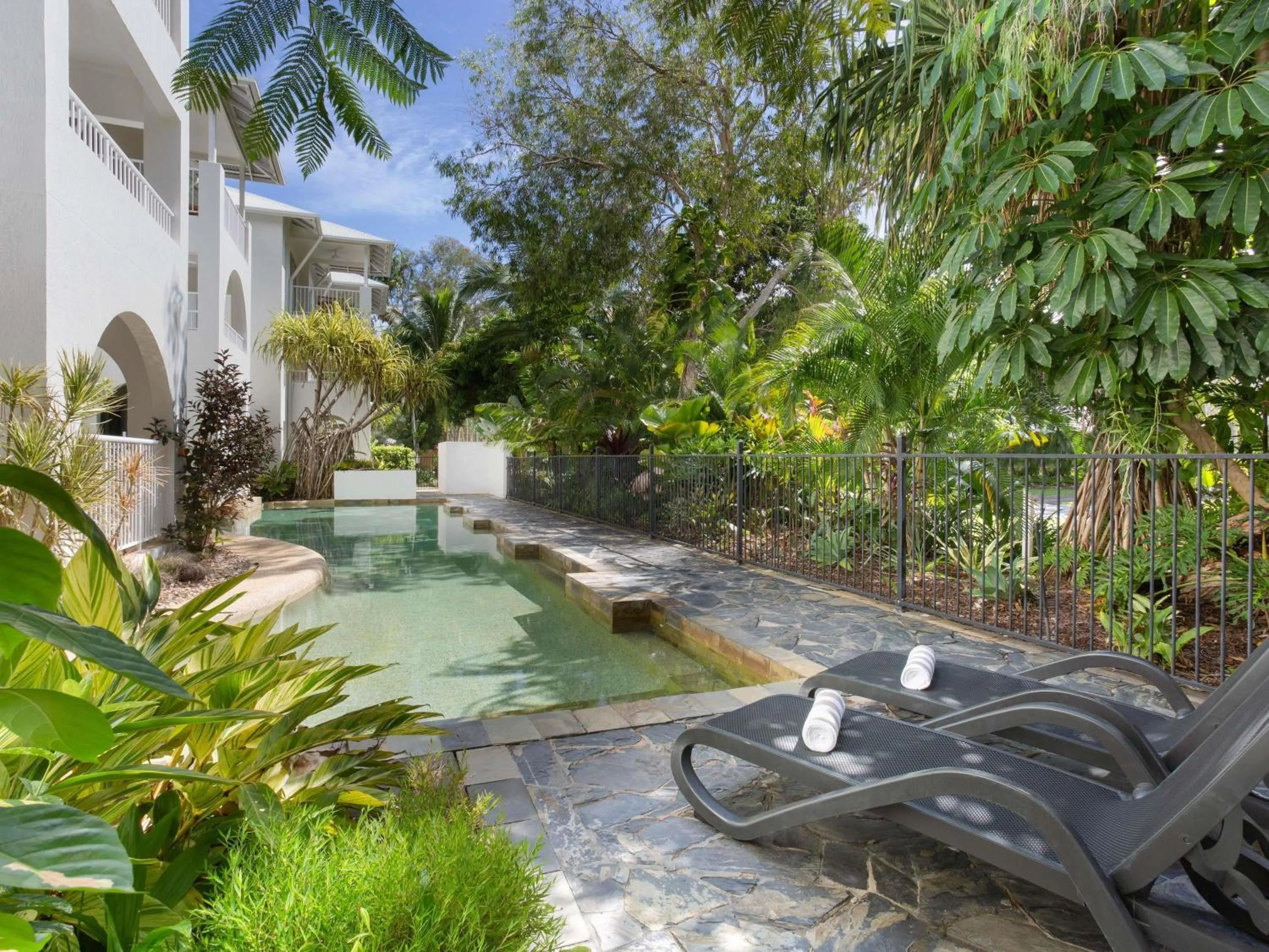 Pool view in Mantra PortSea