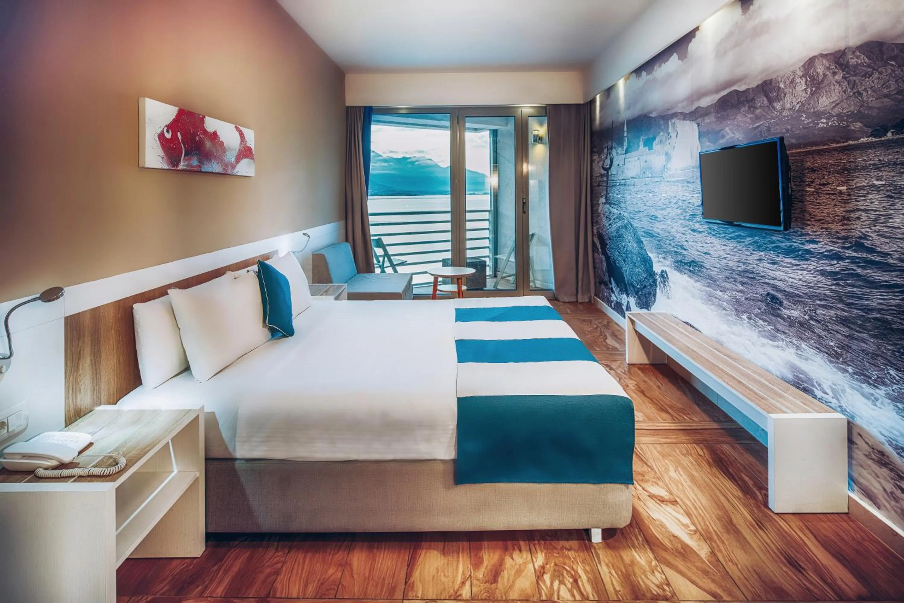 Photo of the whole room, Bed in Carine Hotel Delfin