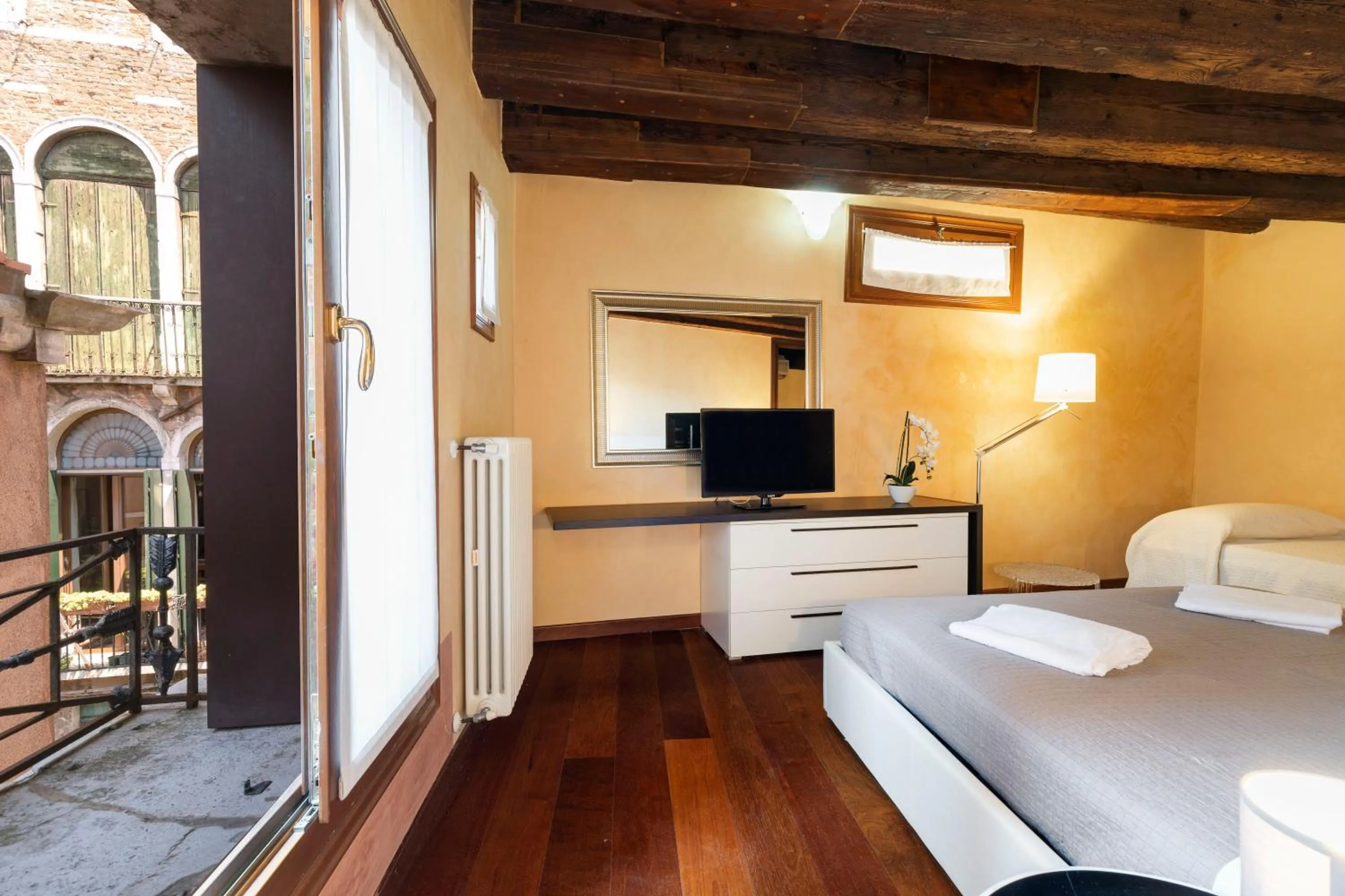 Bedroom, Bed in Doge Morosini Palace by Wonderful Italy