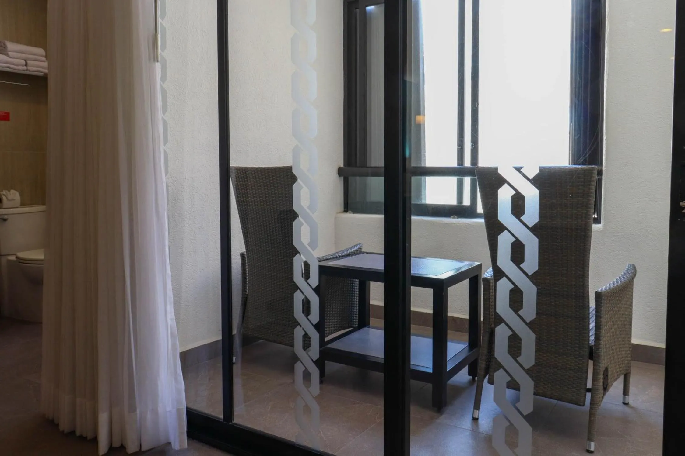 Seating area in Hotel MX portal maya