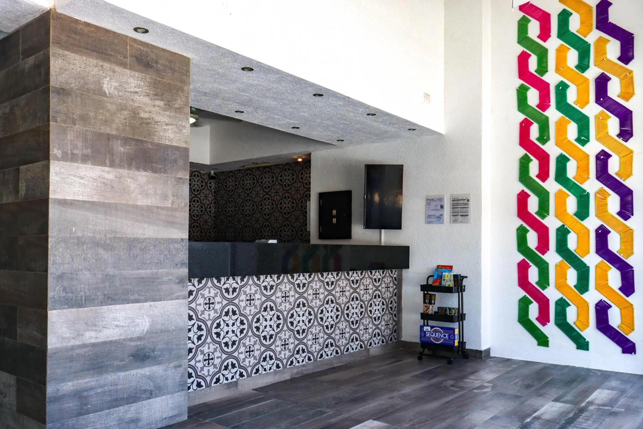 Lobby or reception in Hotel MX portal maya