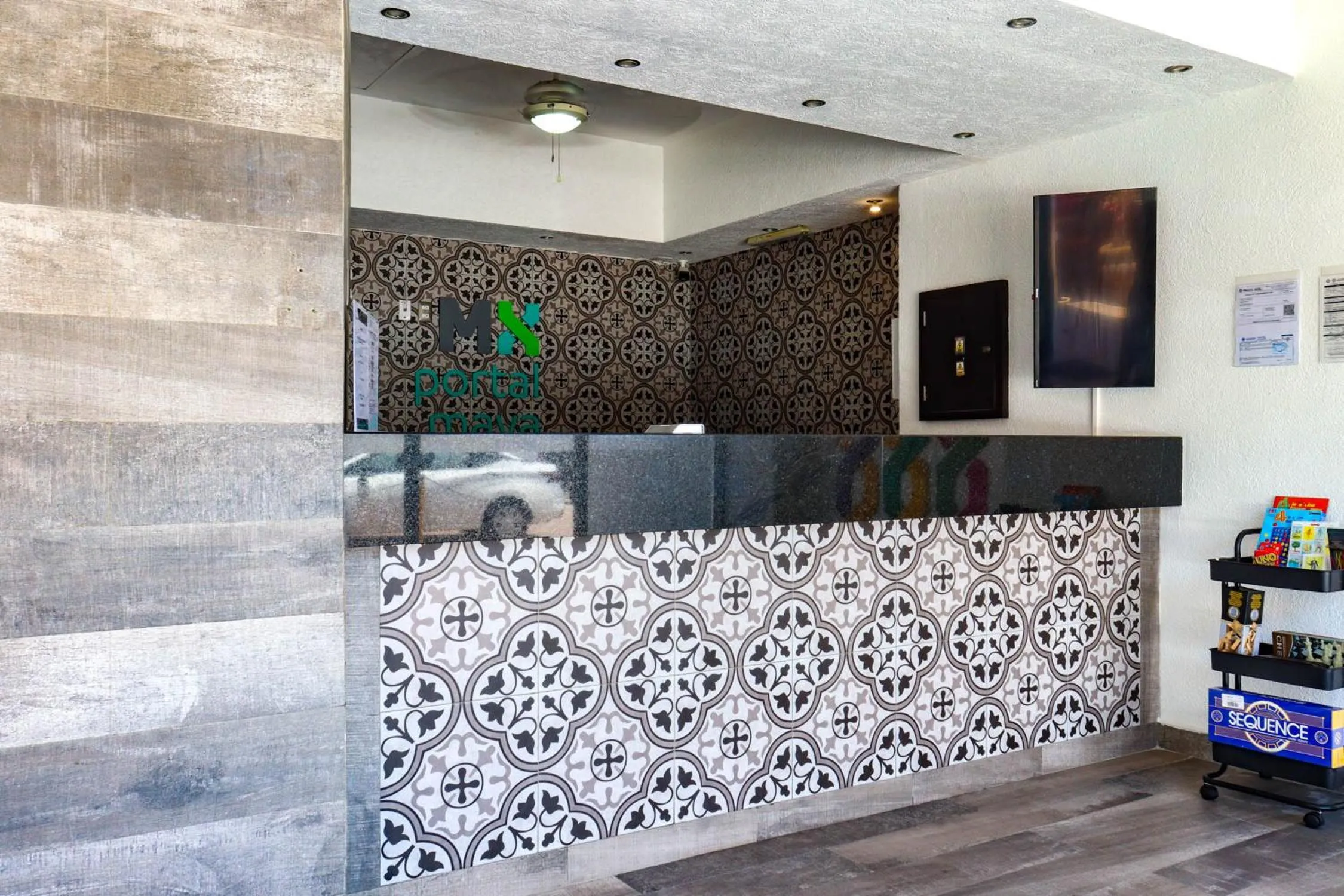 Lobby or reception in Hotel MX portal maya