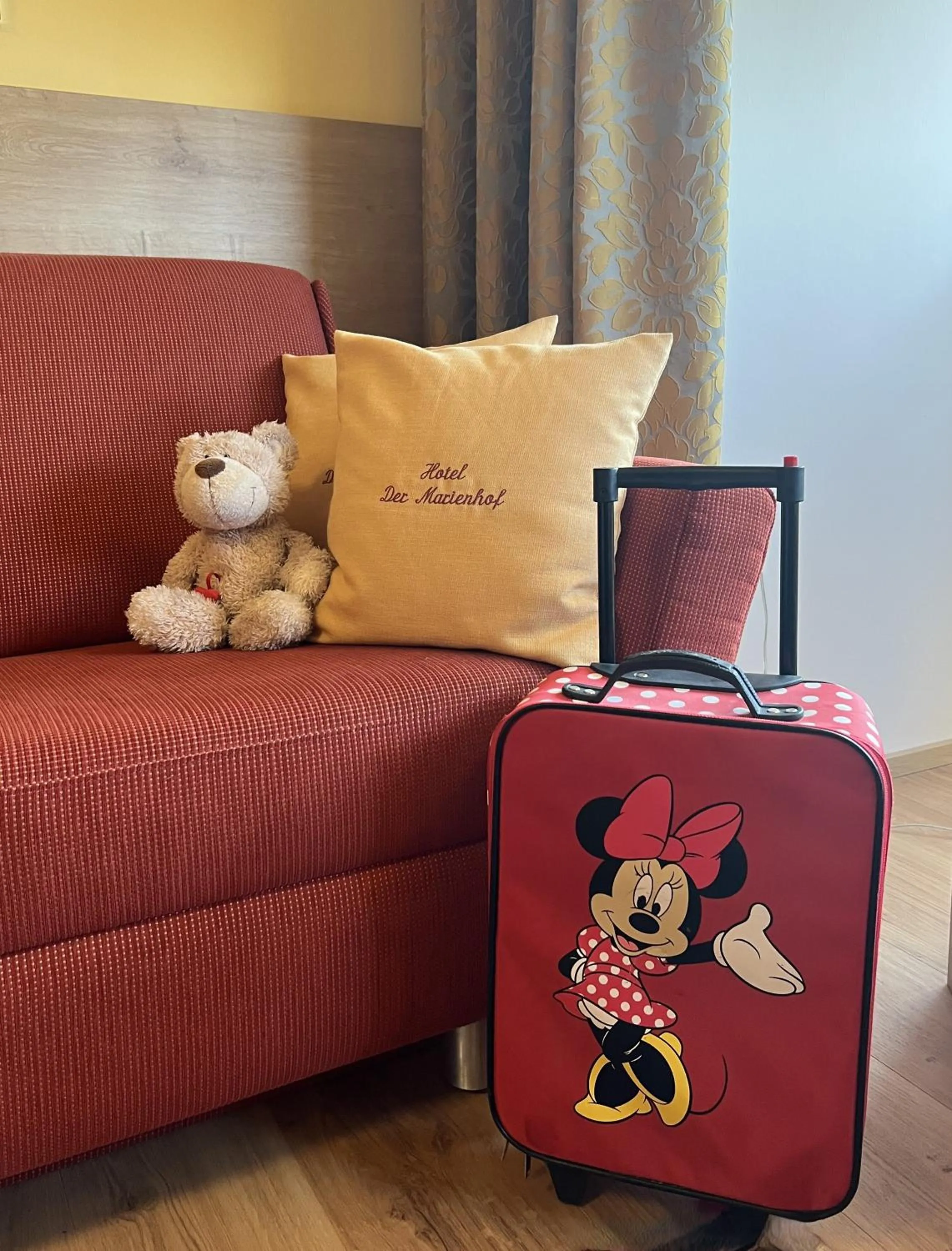 Bed in Der Marienhof Hotel Garni