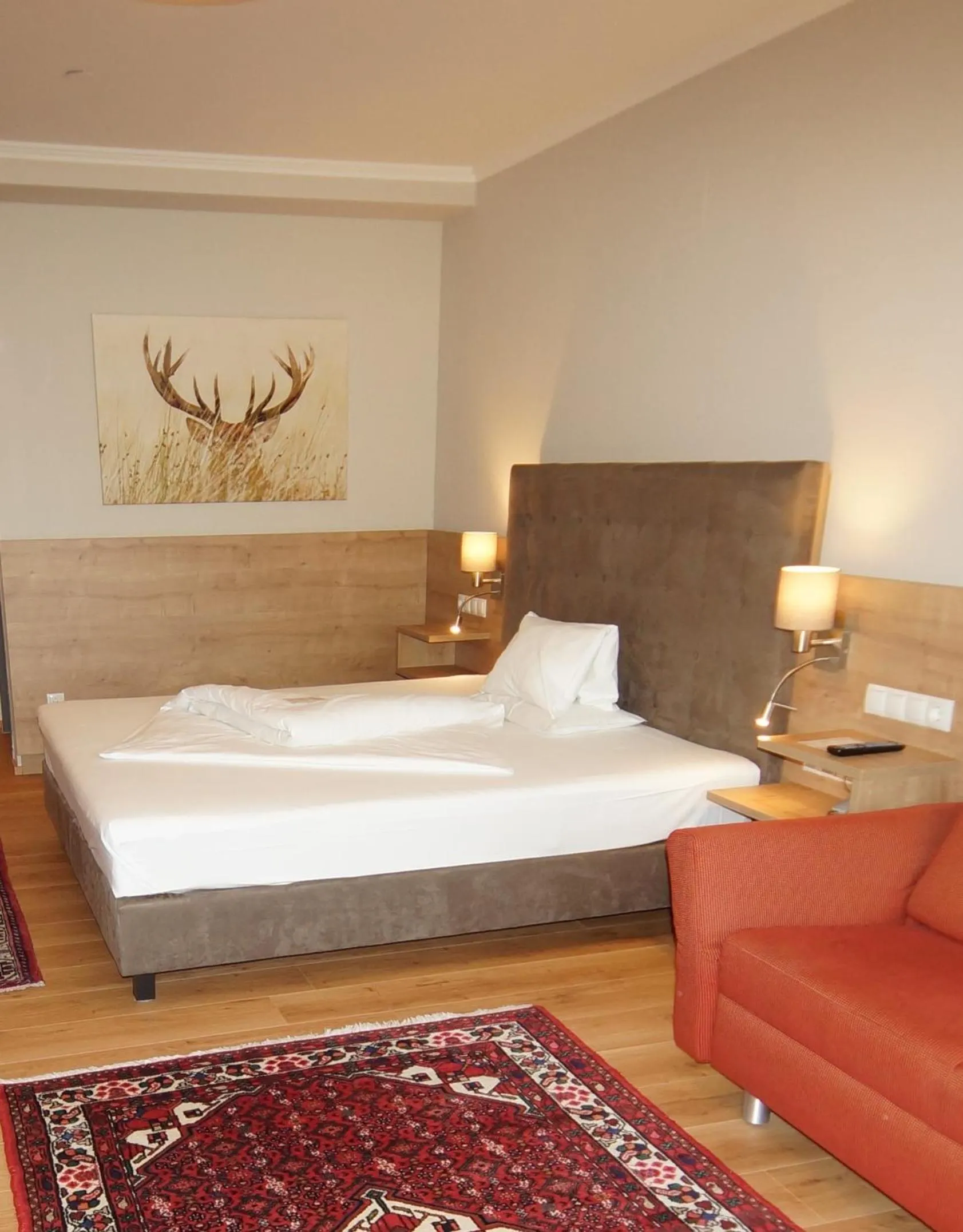 Photo of the whole room, Bed in Der Marienhof Hotel Garni