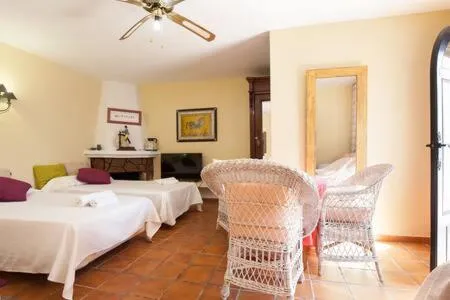 Bed in Cortijo Torreblanca Casa Rural Parque Natural Cabo de Gata