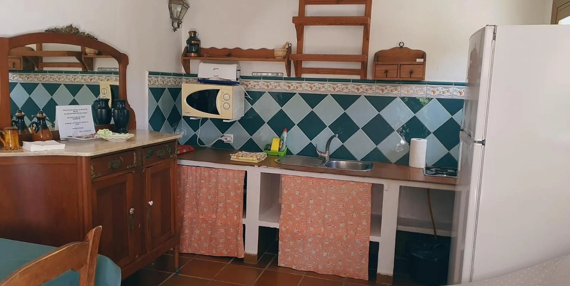 Kitchen or kitchenette in Cortijo Torreblanca Casa Rural Parque Natural Cabo de Gata