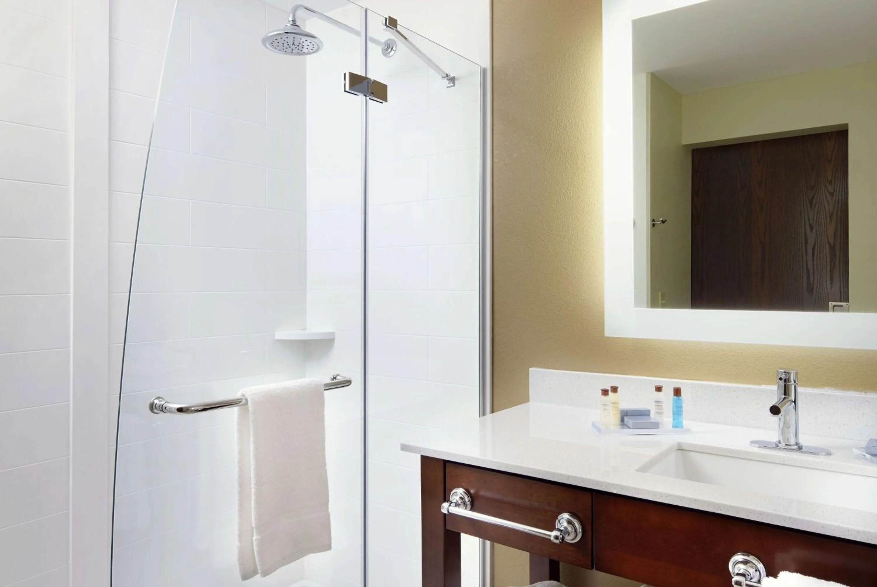 Bathroom in Hawthorn Extended Stay by Wyndham Saint Clairsville