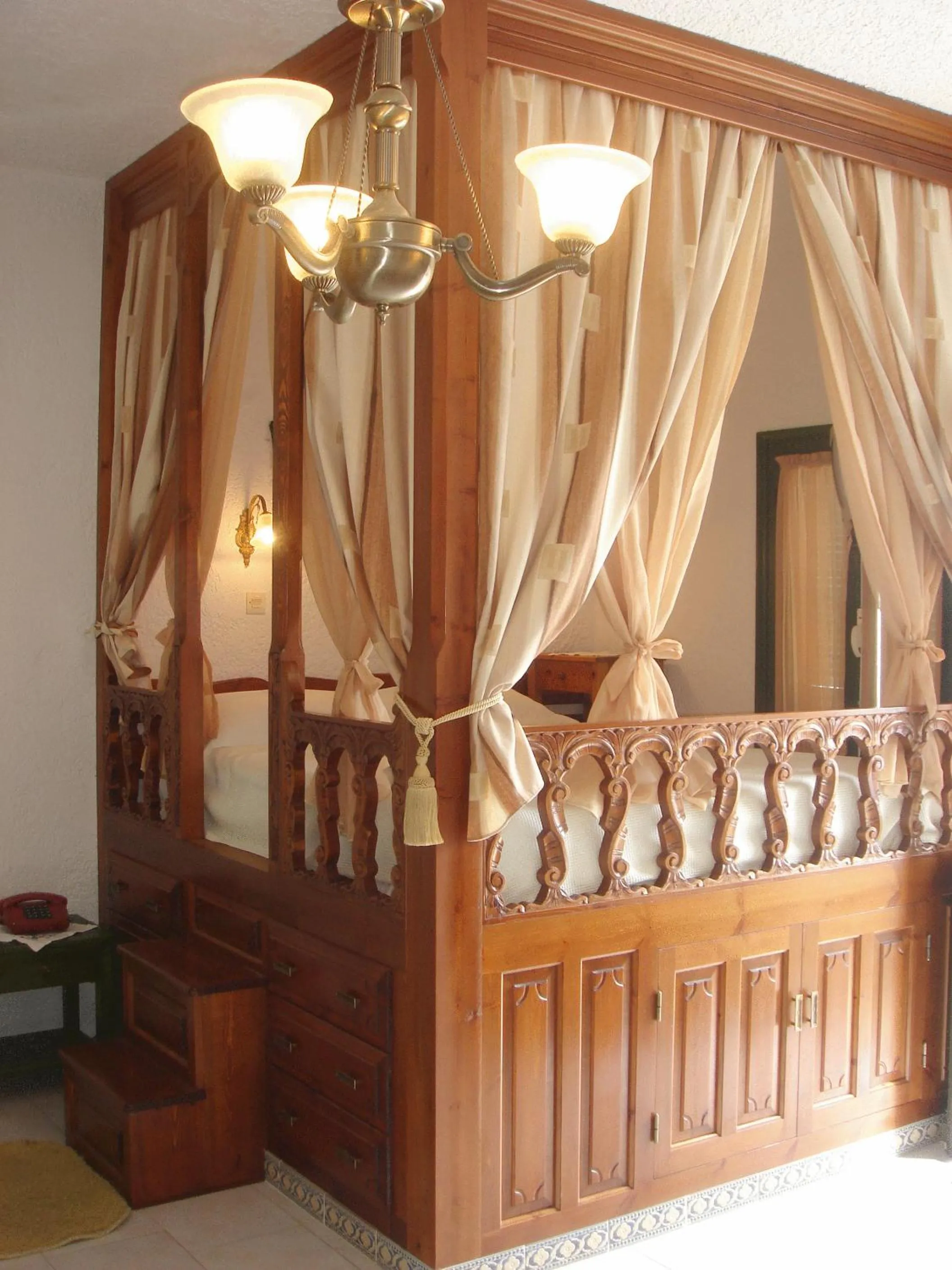 Bed in Hotel Finiki View