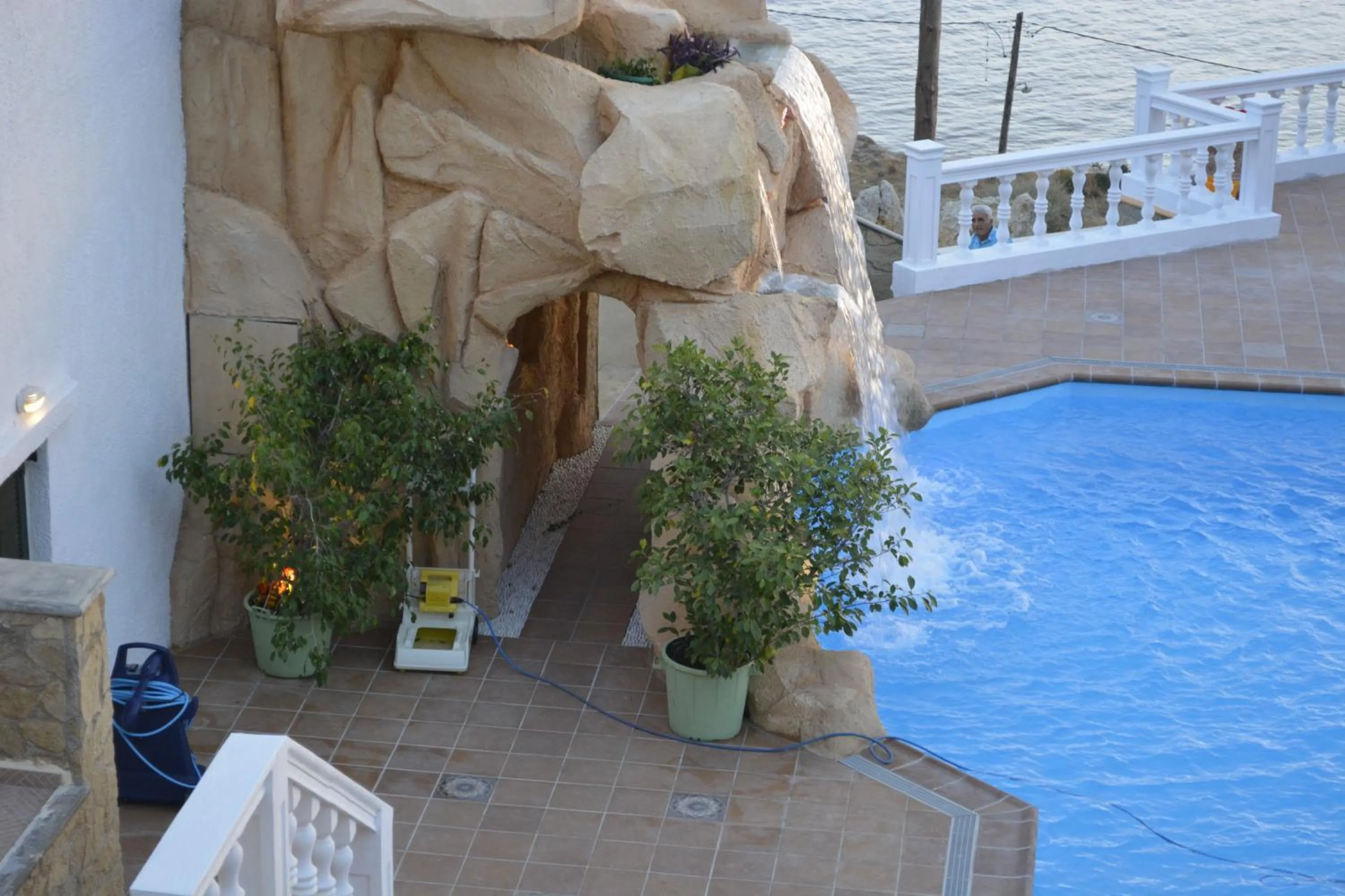 Patio in Hotel Finiki View