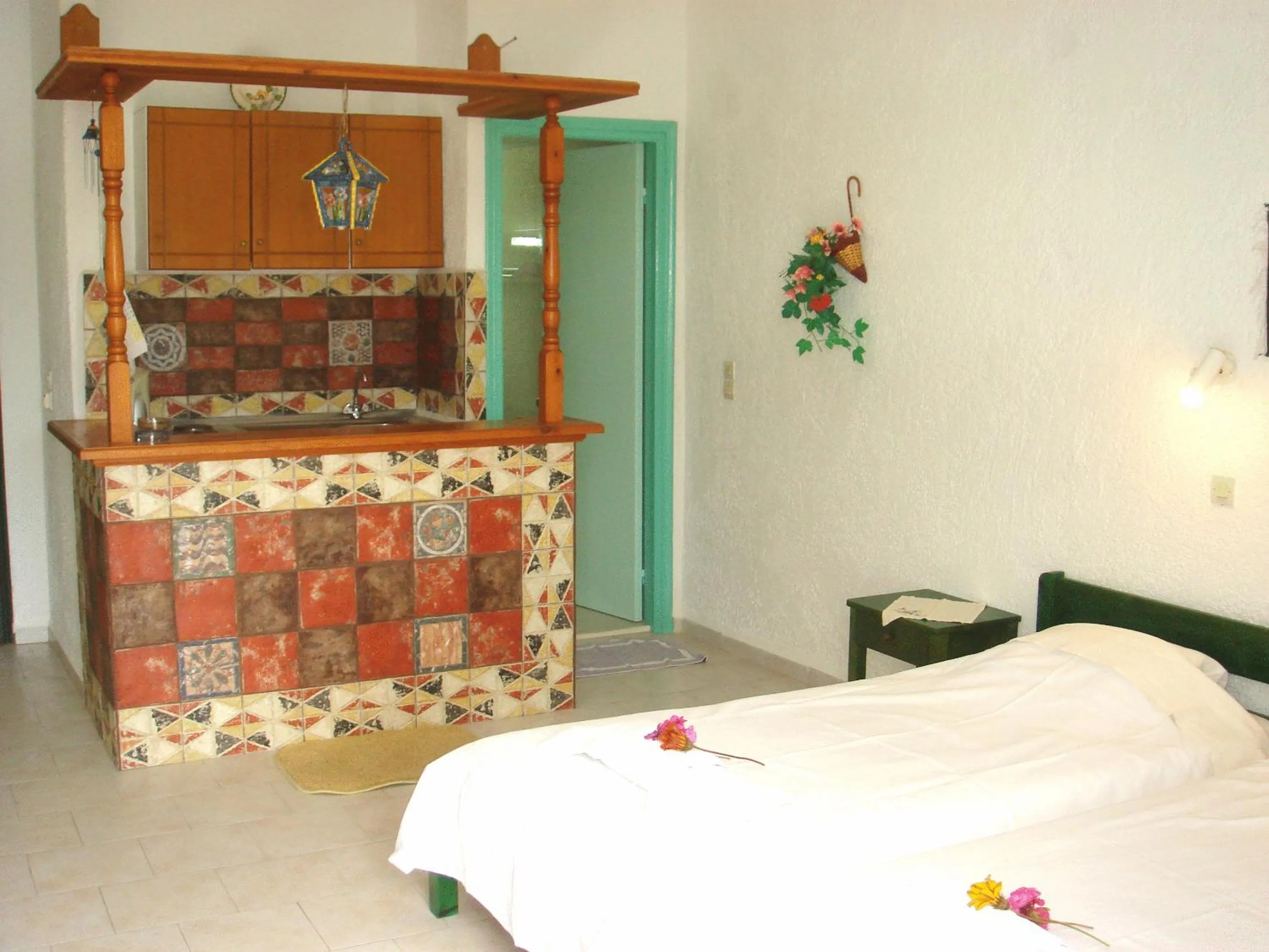 Bed in Hotel Finiki View