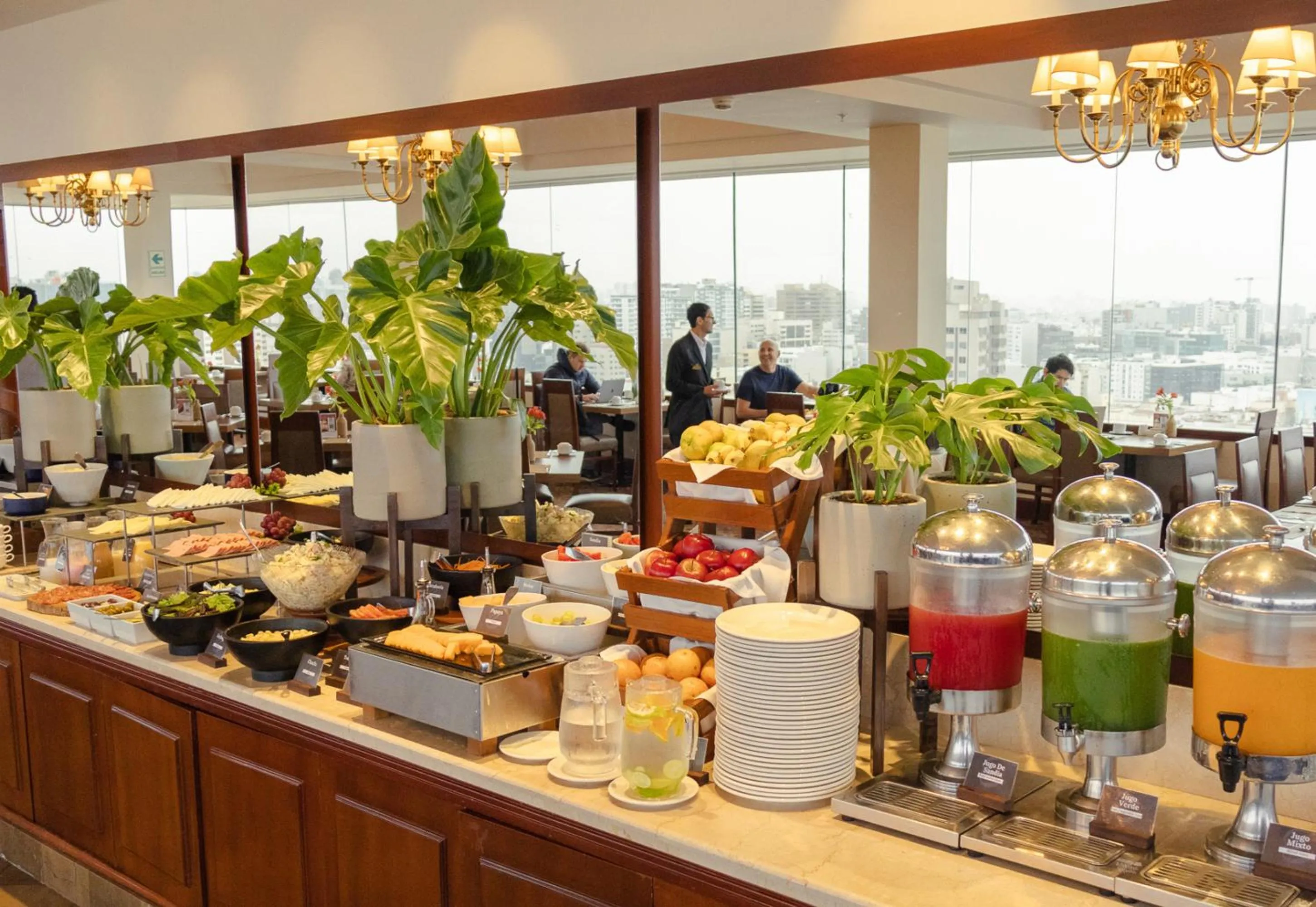 Buffet breakfast in Hotel Estelar Miraflores