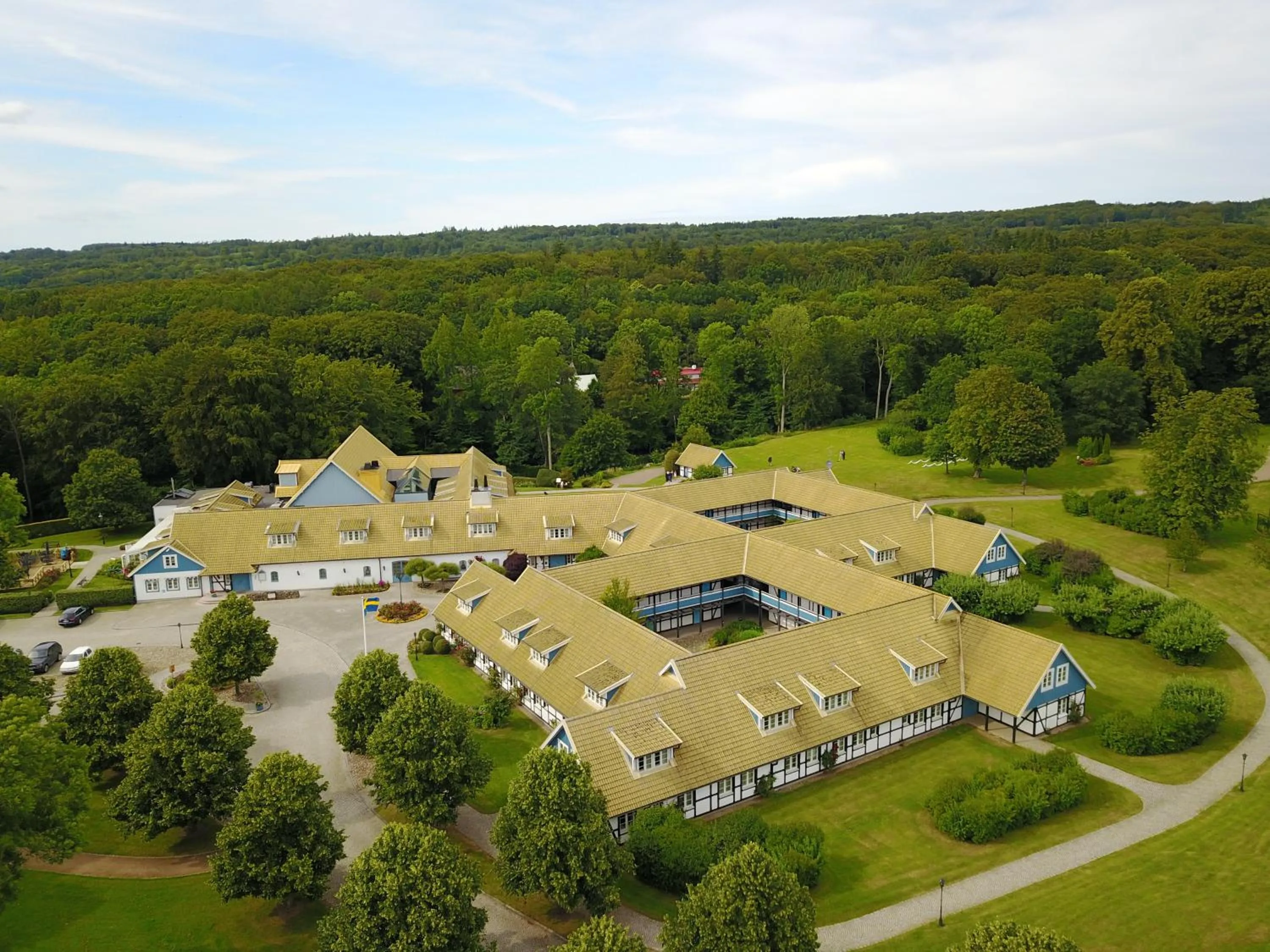 Bird's eye view in Margretetorps Gästgifvaregård