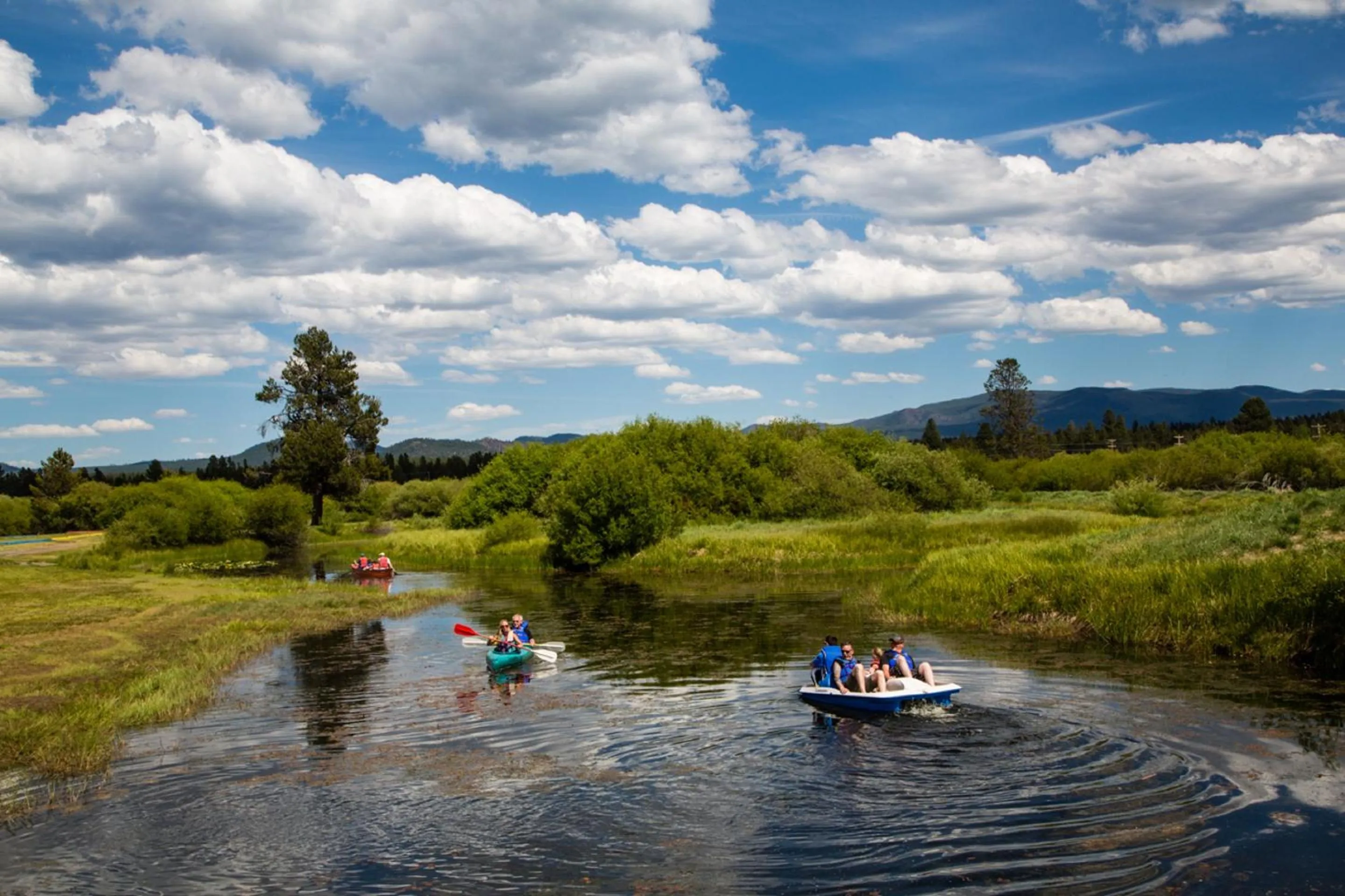 Canoeing in Bend-Sunriver Camping Resort Studio Cabin 6