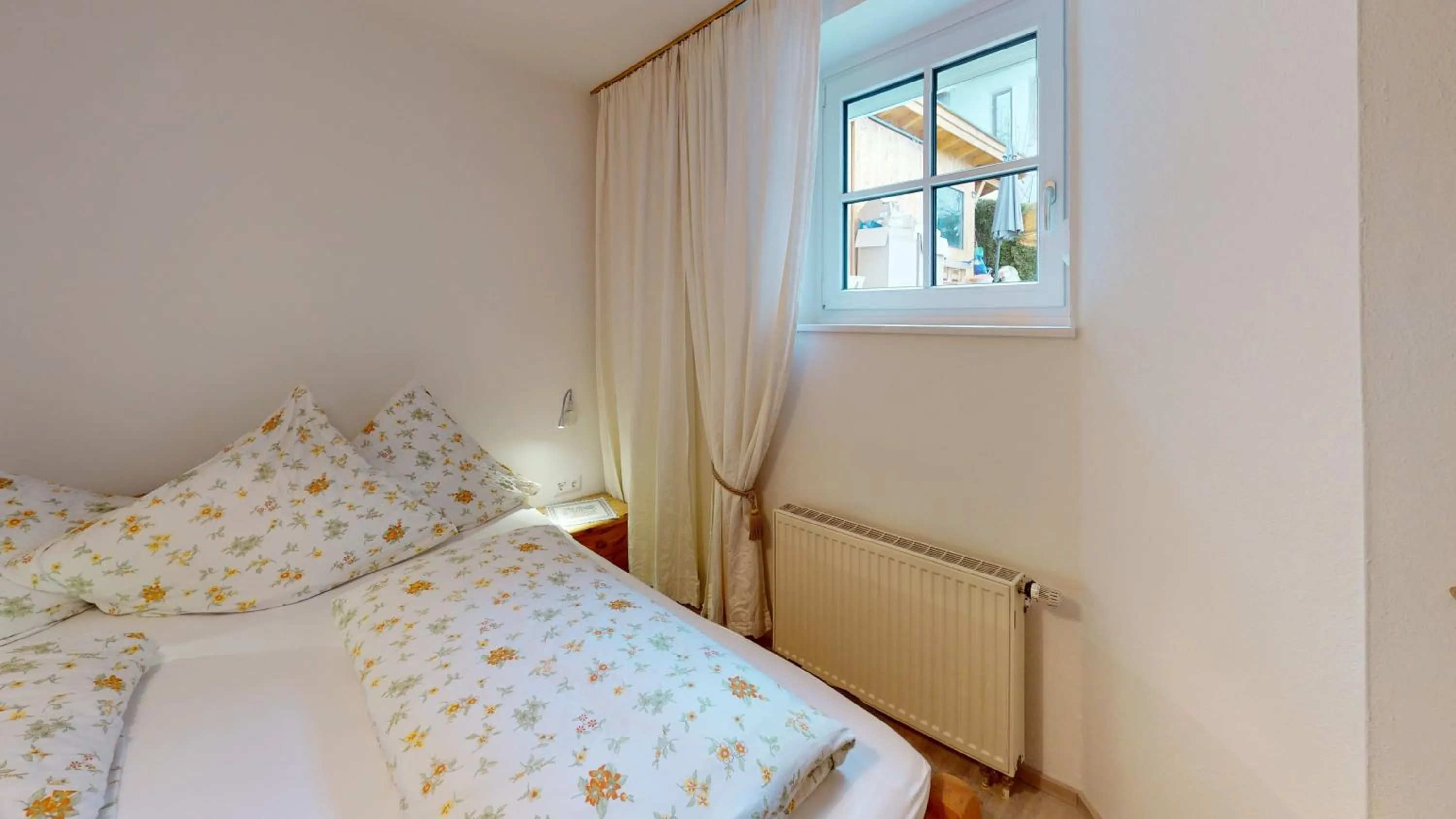 Bed in Ferienwohnung Christine