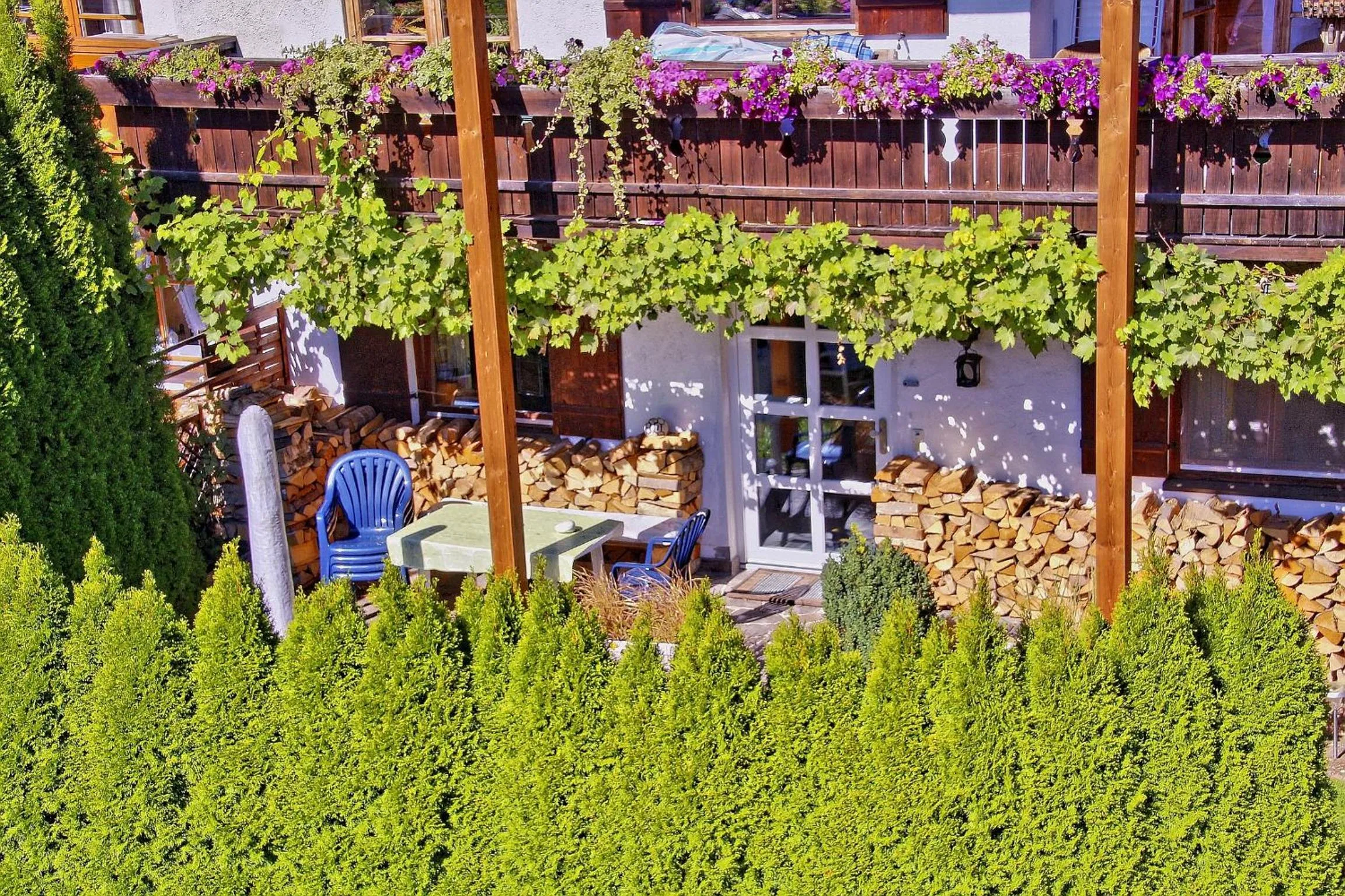 Balcony/Terrace in Ferienwohnung Christine