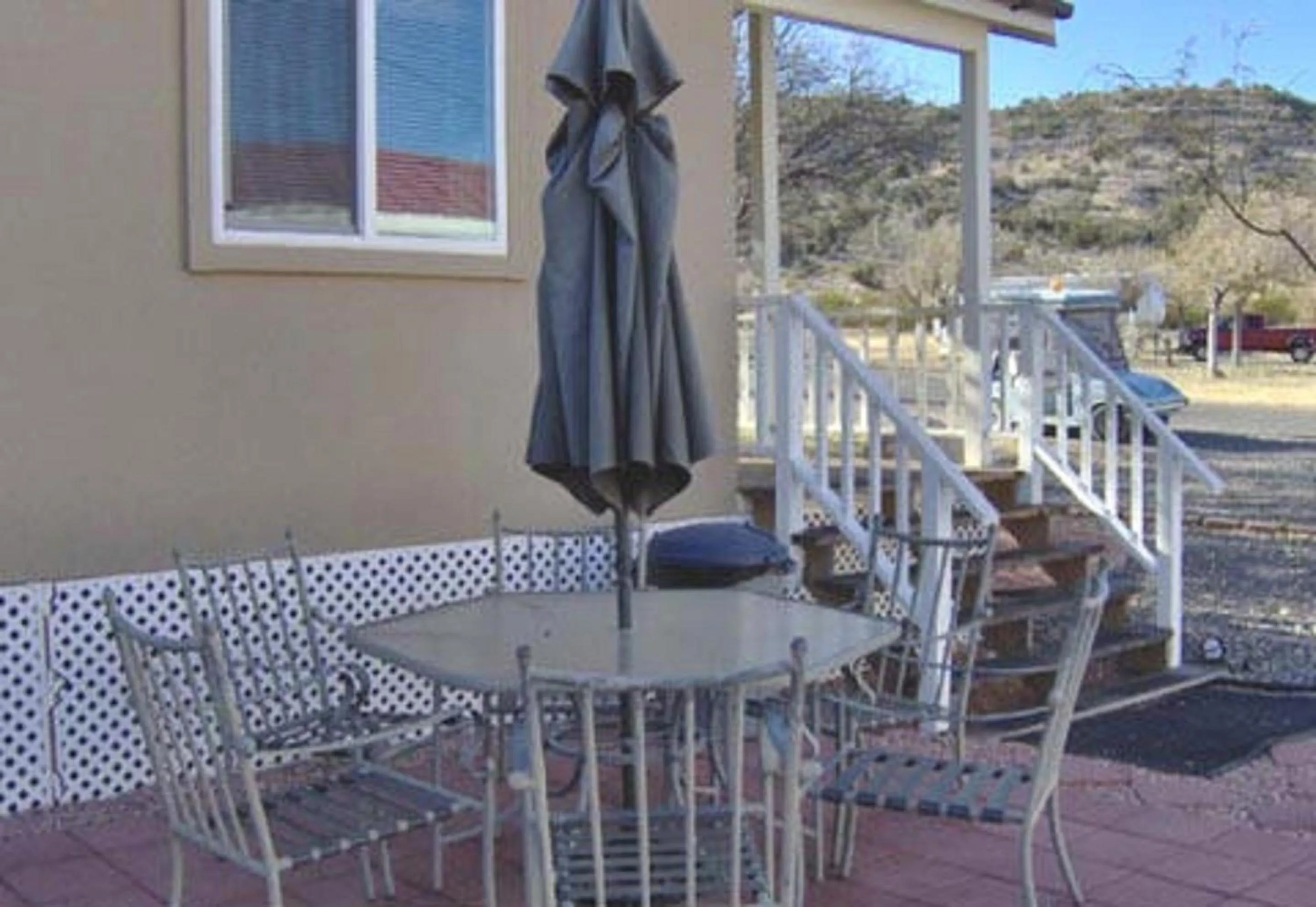 Patio in Verde Valley Studio Park Model Cabin 16