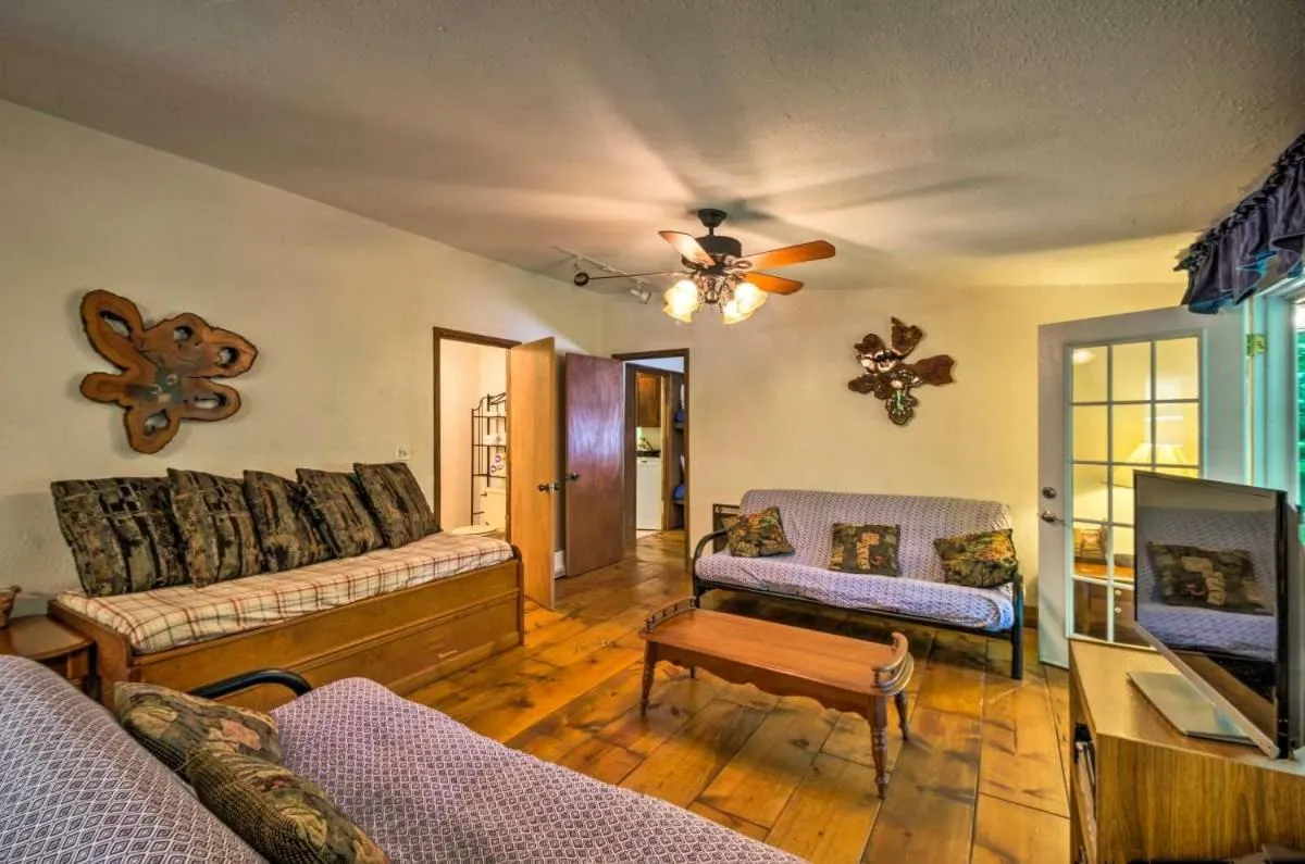 Bed in Nantahala Cabins