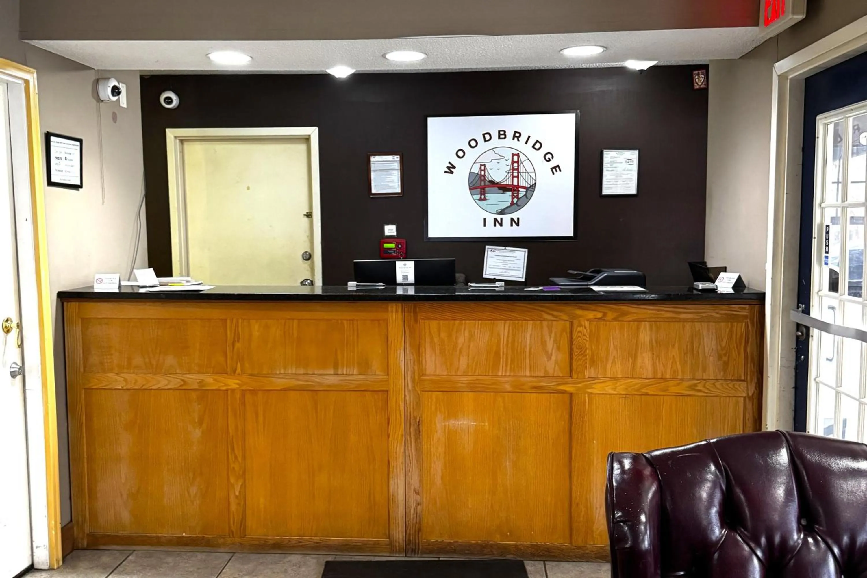 Lobby or reception in Woodbridge Inn By OYO Rome