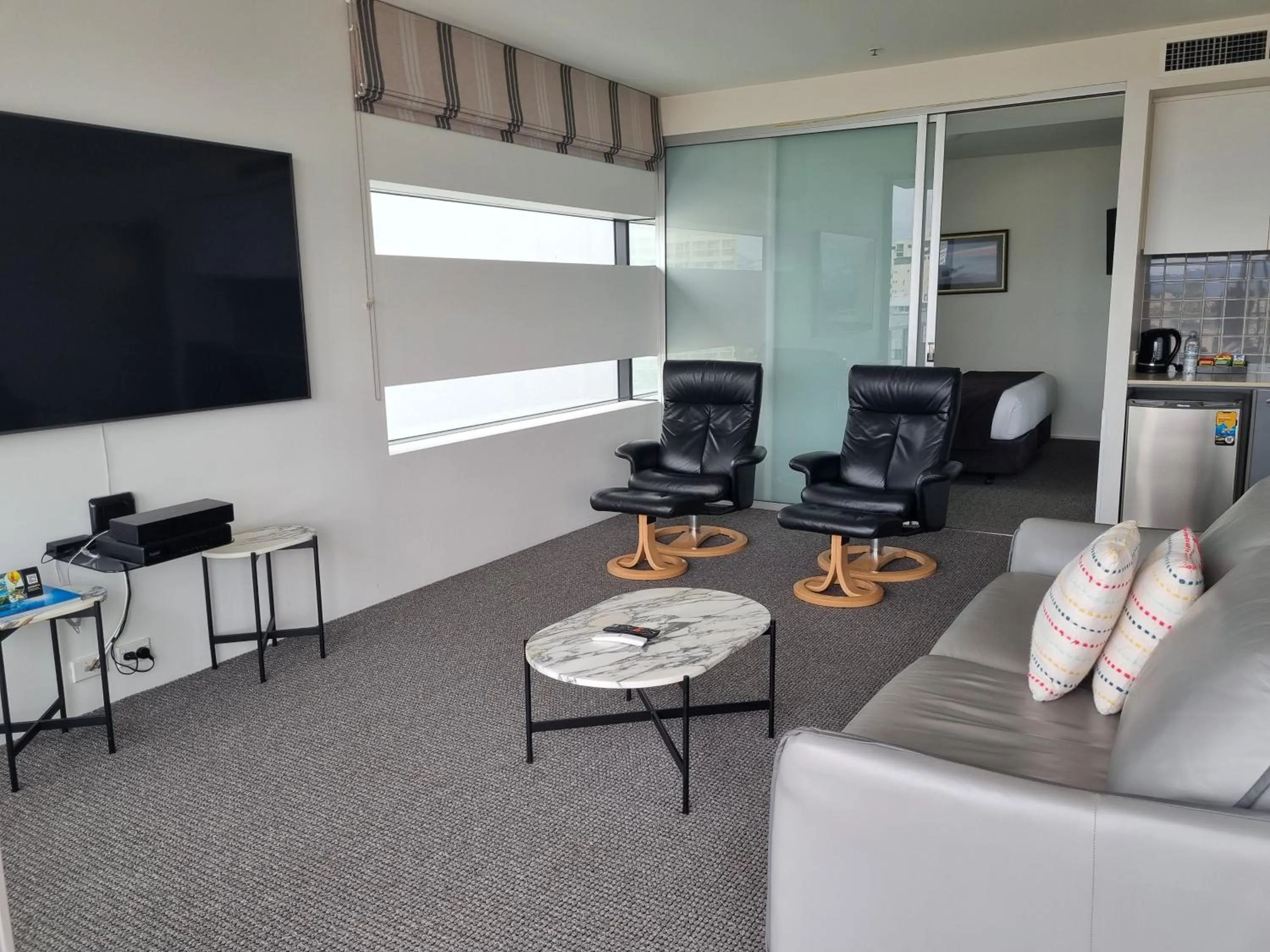 Living room in Cairns Private Apartments