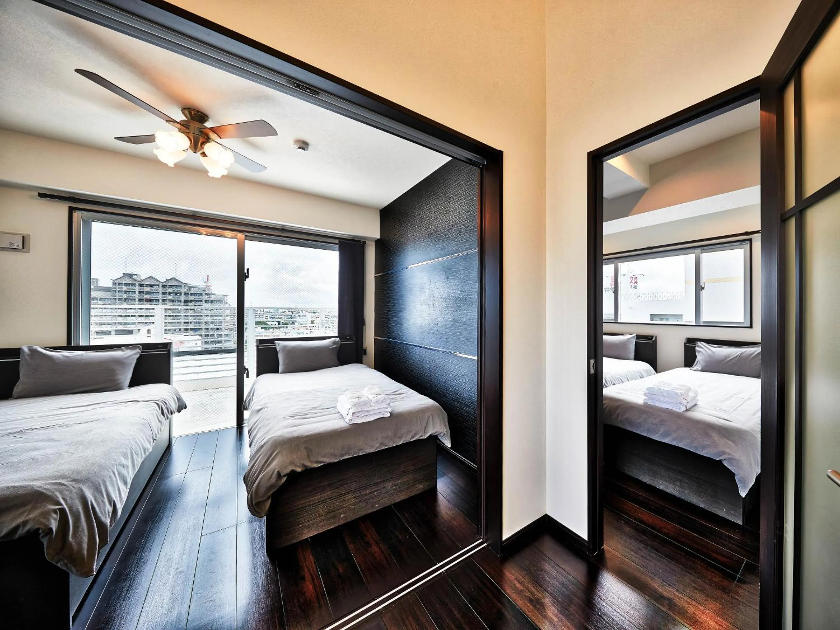 Bed in Terrace Resort Shintoshin