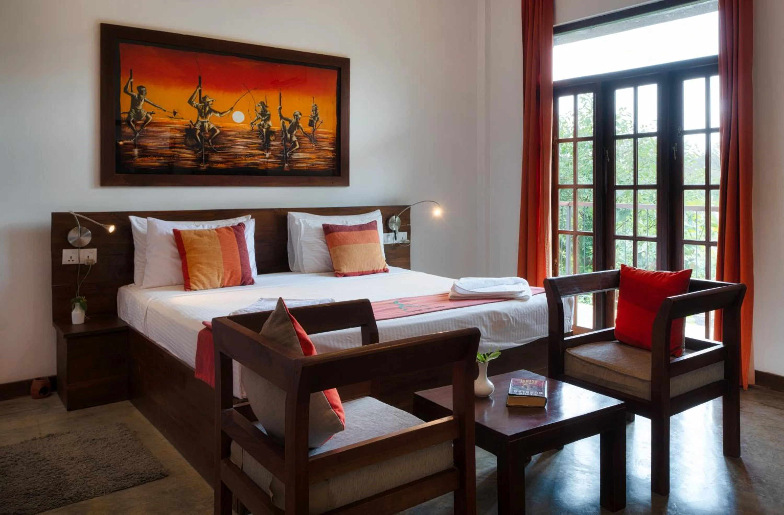 View (from property/room), Bed in Lario Resort Sigiriya