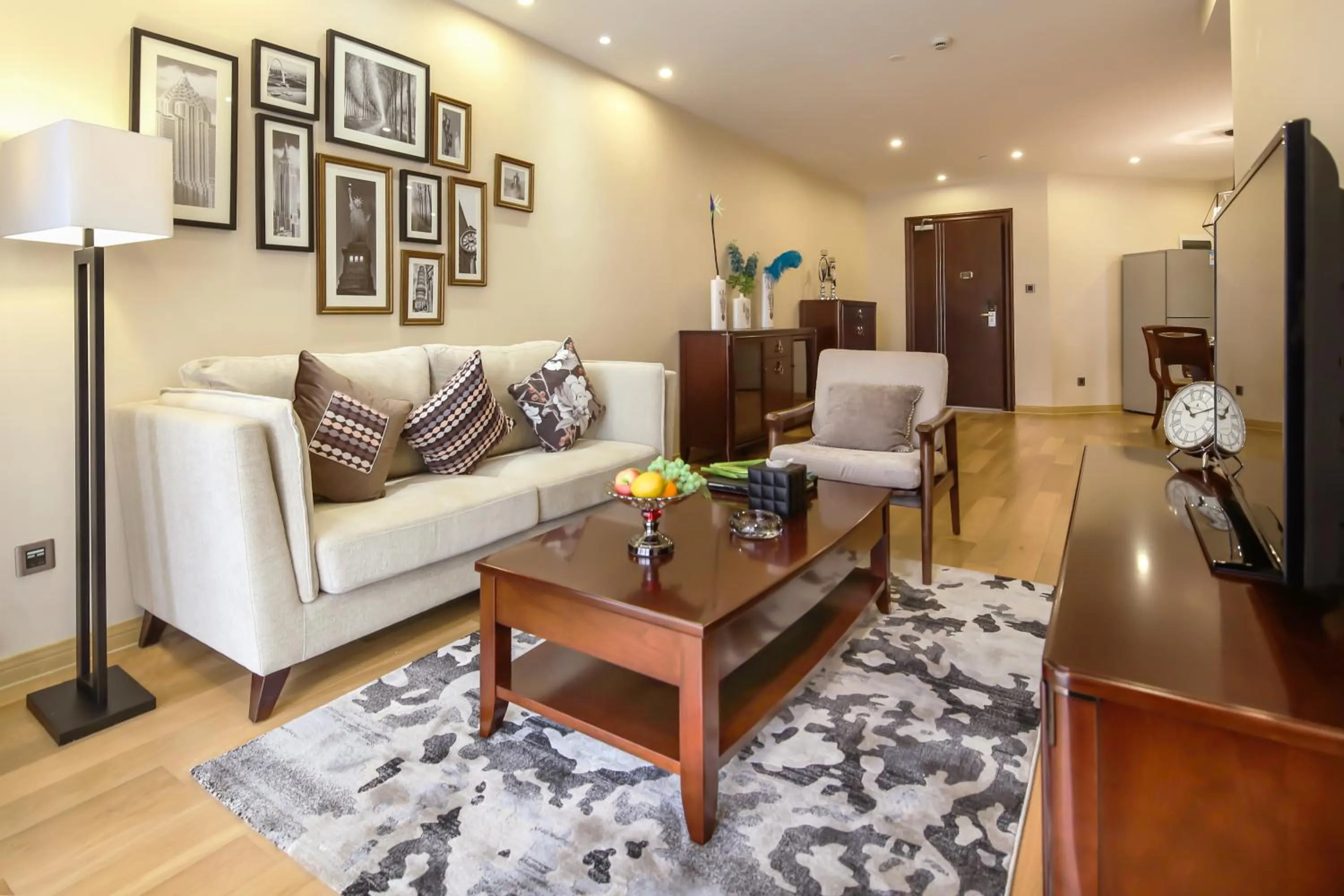 Living room in Green Court Residence Jinqiao Diamond Shanghai