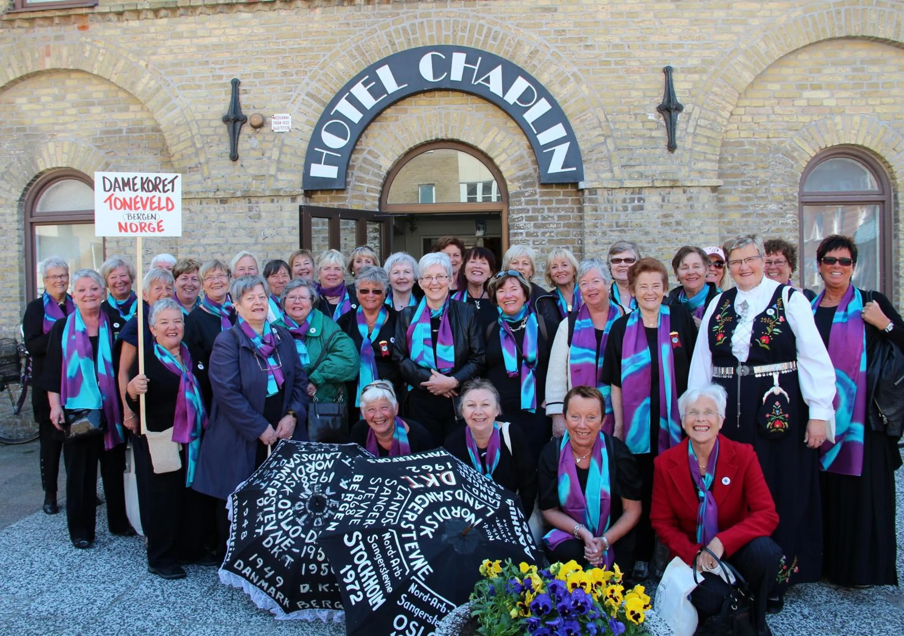 group of guests in Hotel Chaplin